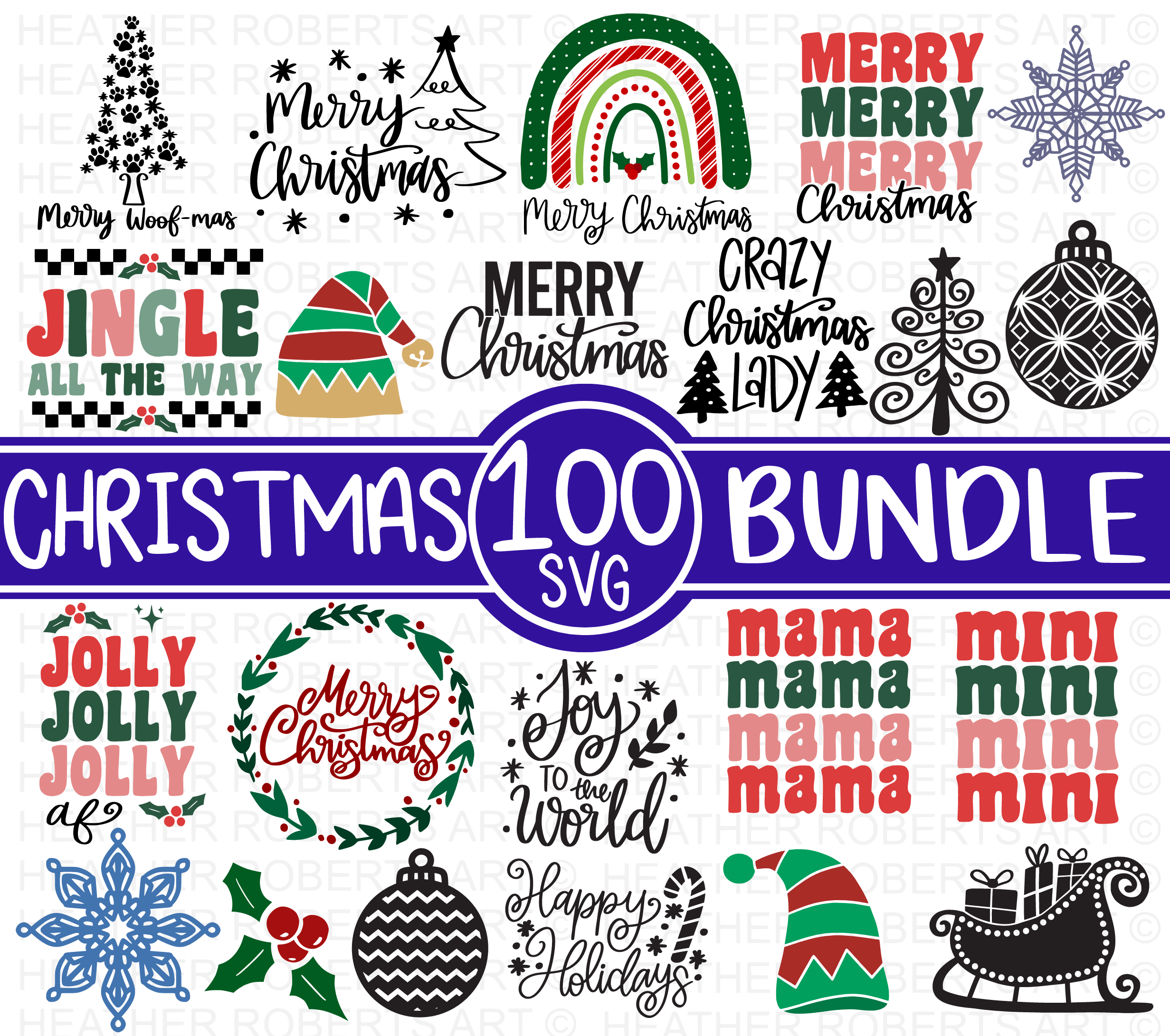 100 Christmas SVG Bundle Volume 3