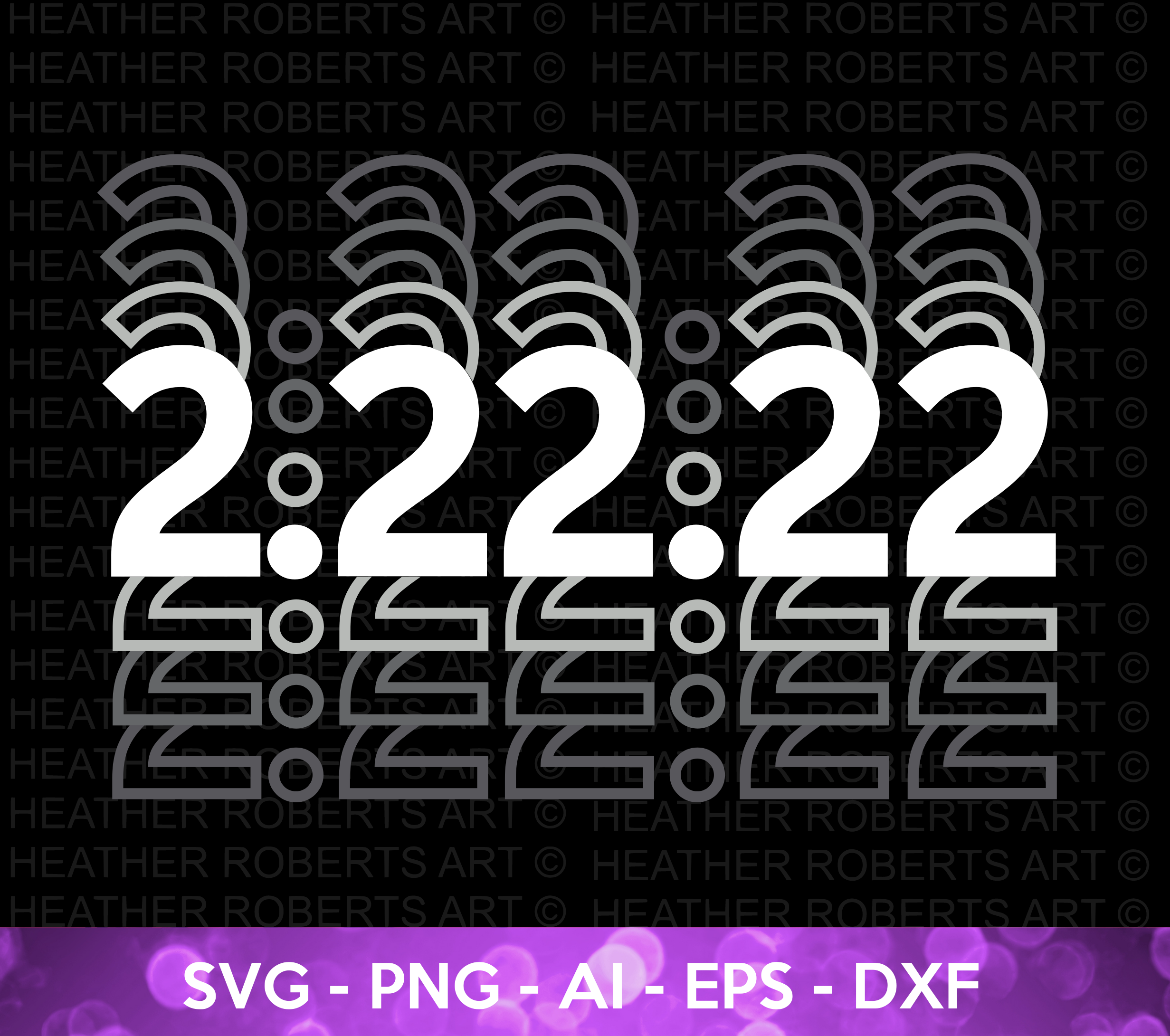 22222 Twosday (White) SVG