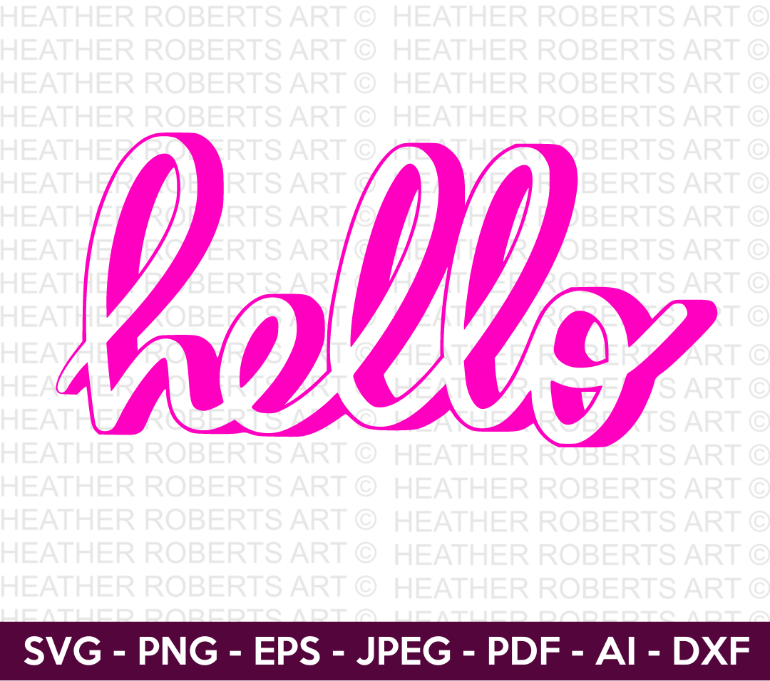 3D Hello SVG