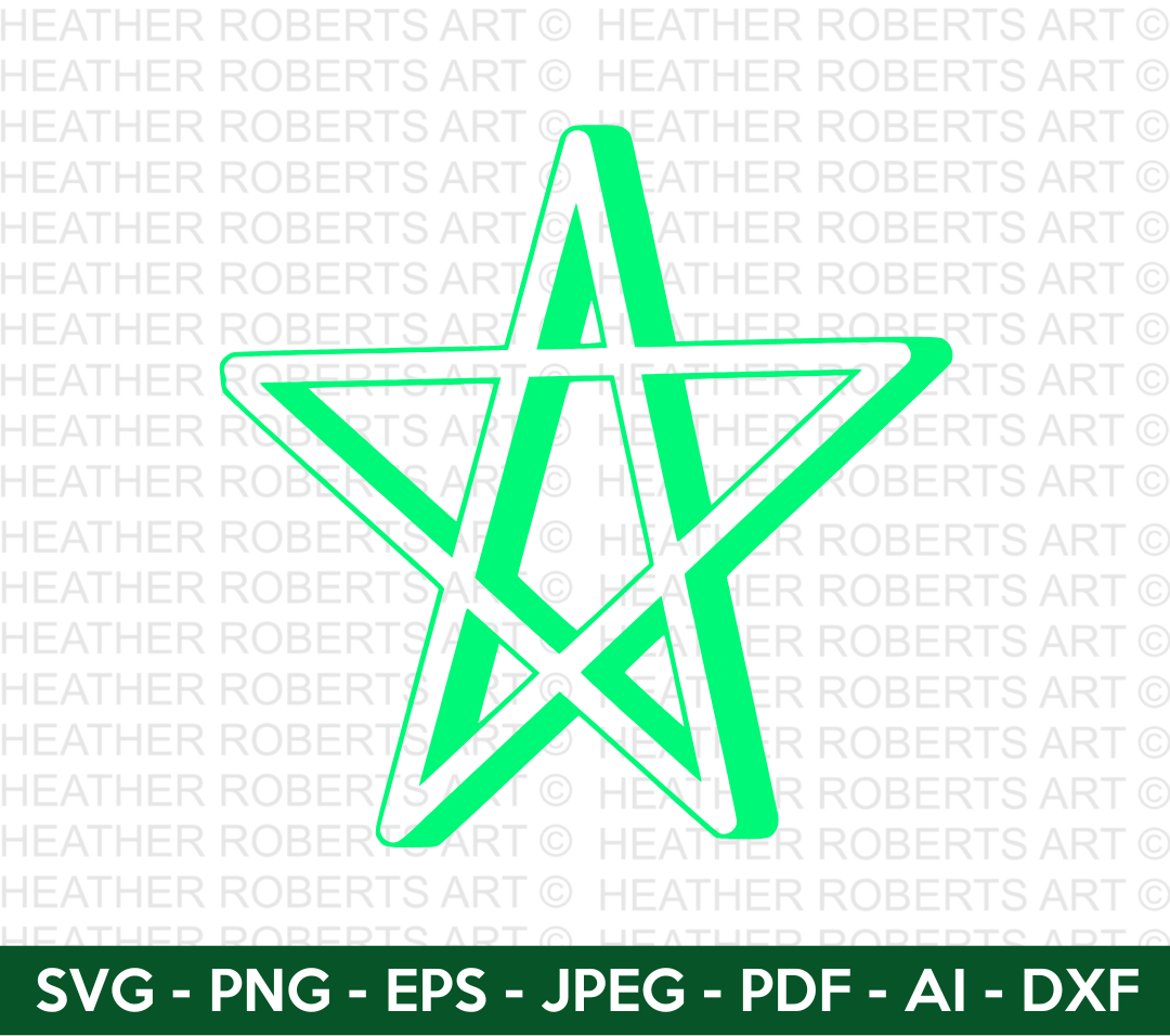 3D Star SVG
