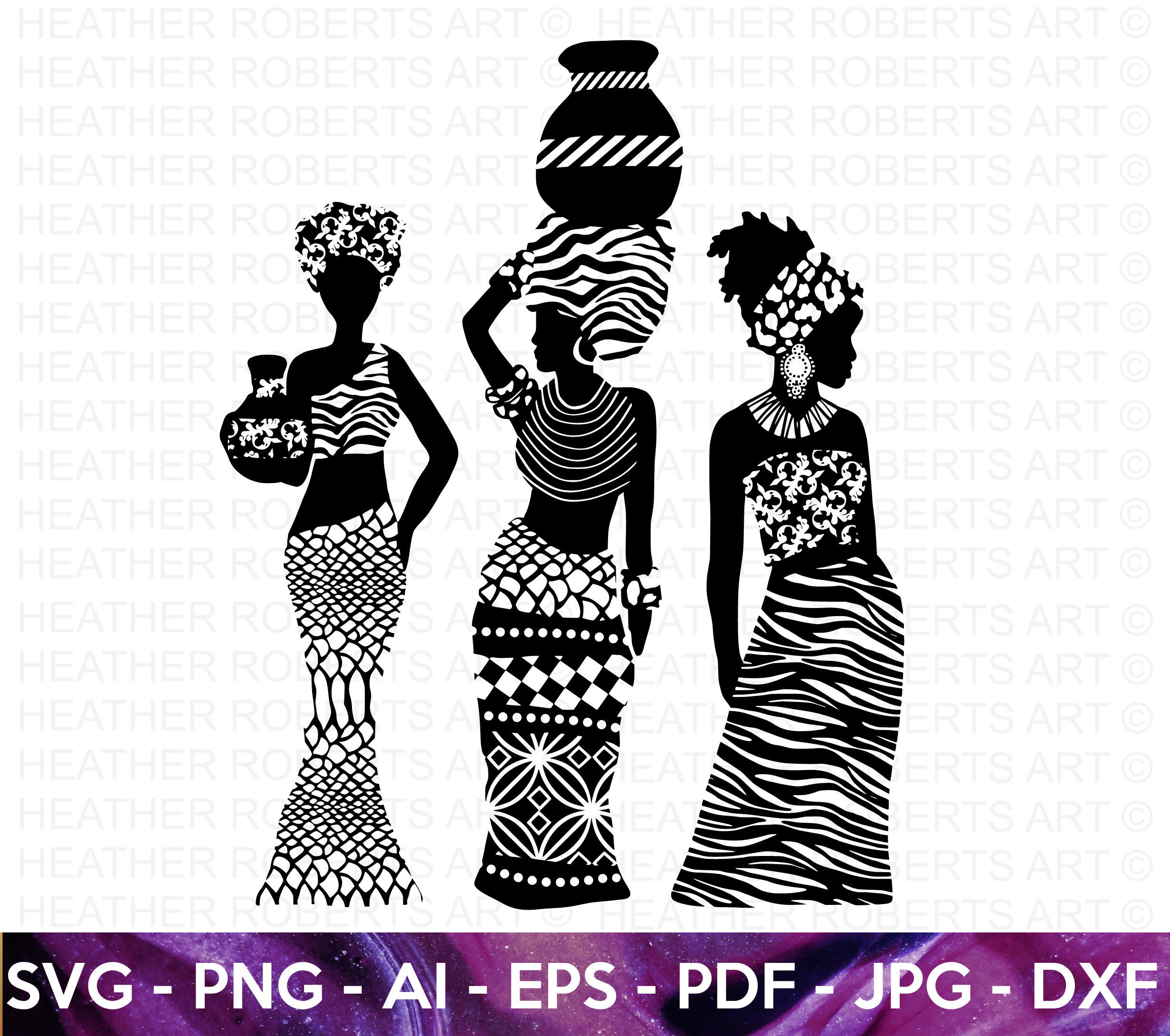 African Black Girl Magic SVG