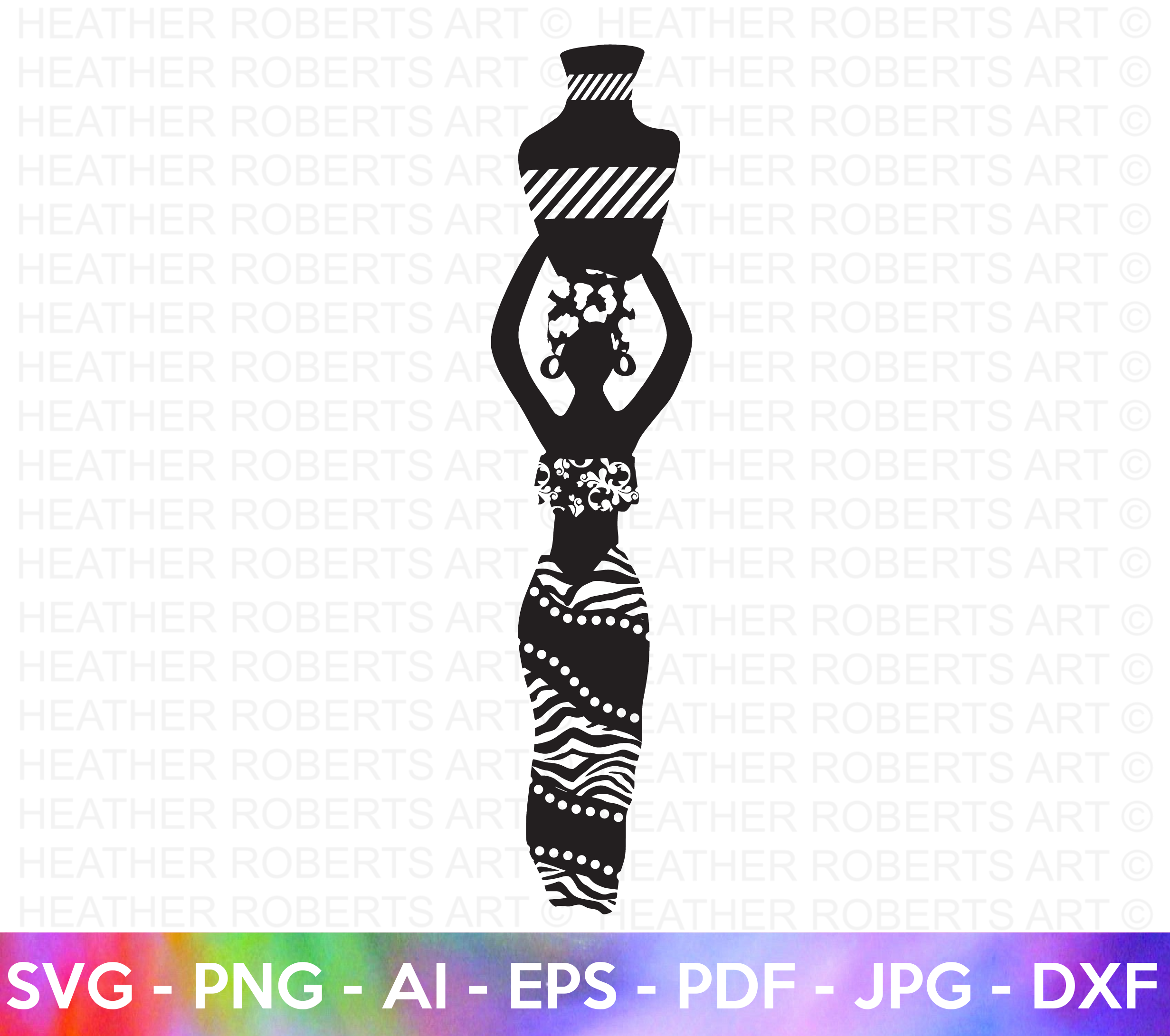 African Black Girl Magic SVG