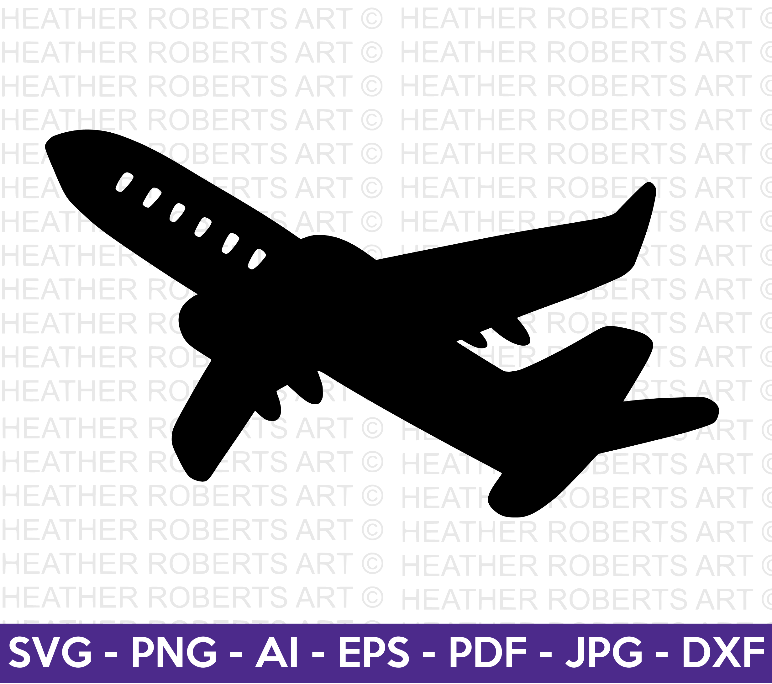 Airplane Silhouette SVG