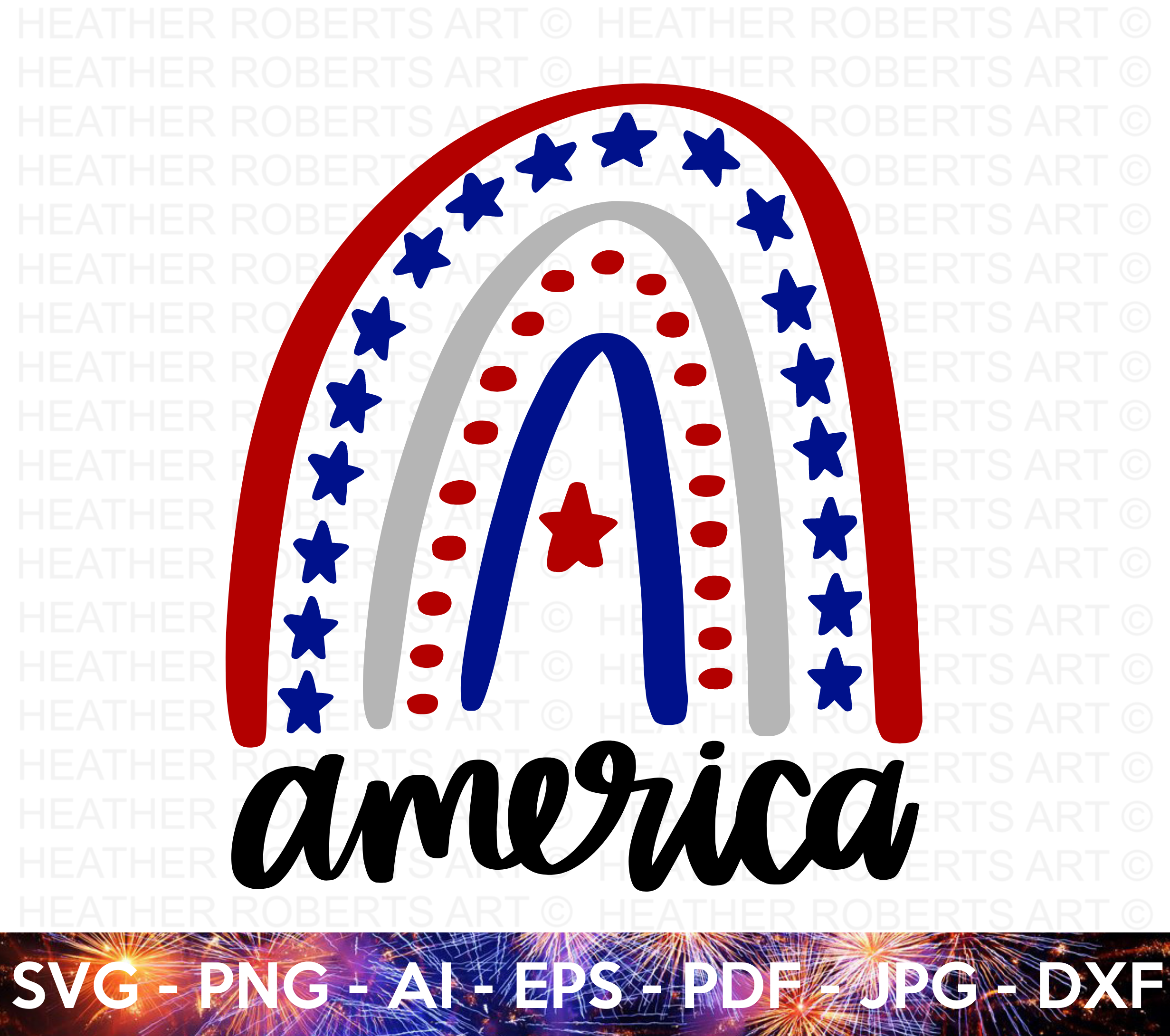 American Rainbow SVG