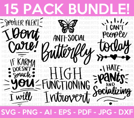 Antisocial SVG Bundle