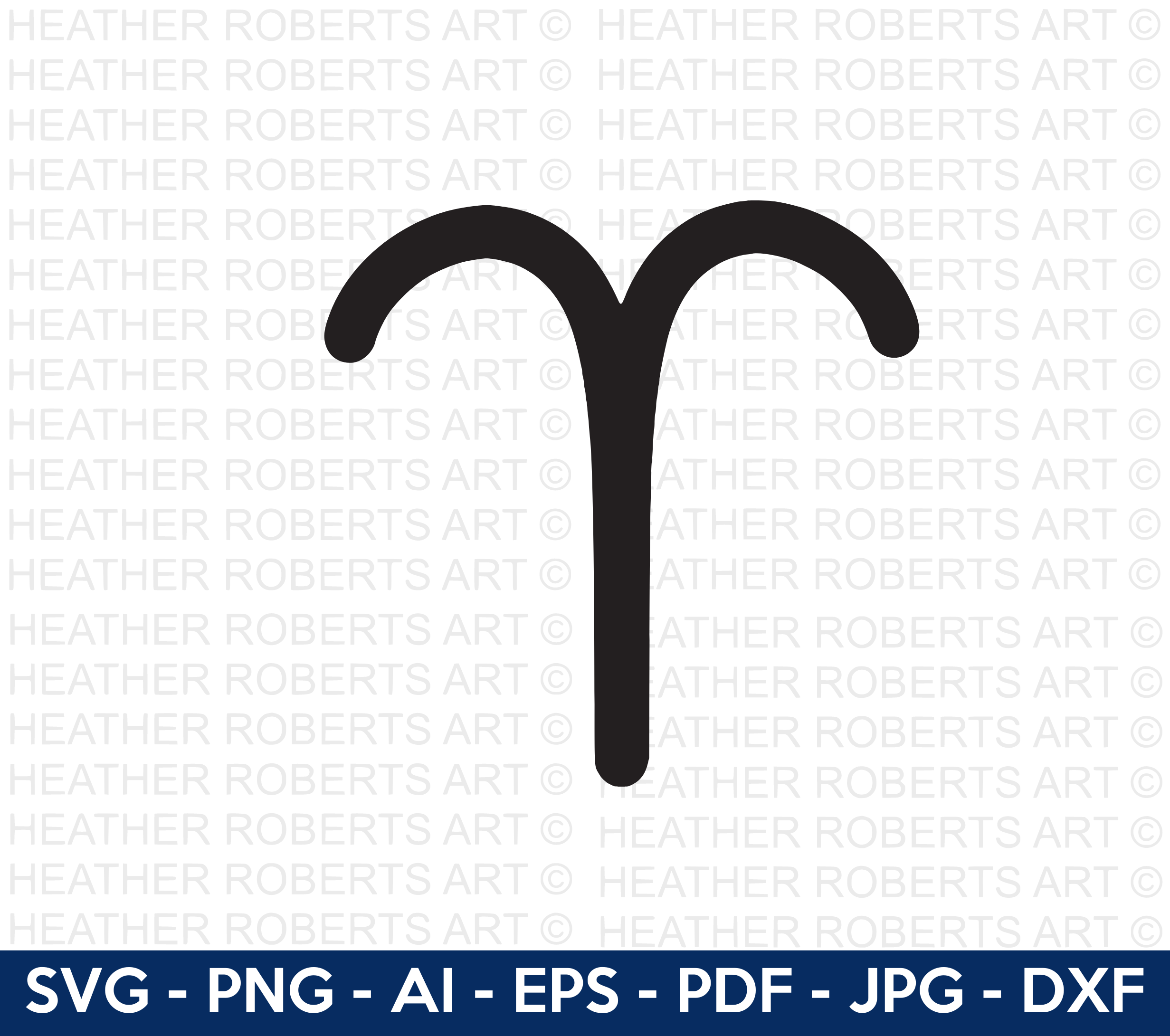 Aries Zodiac Sign Symbol SVG