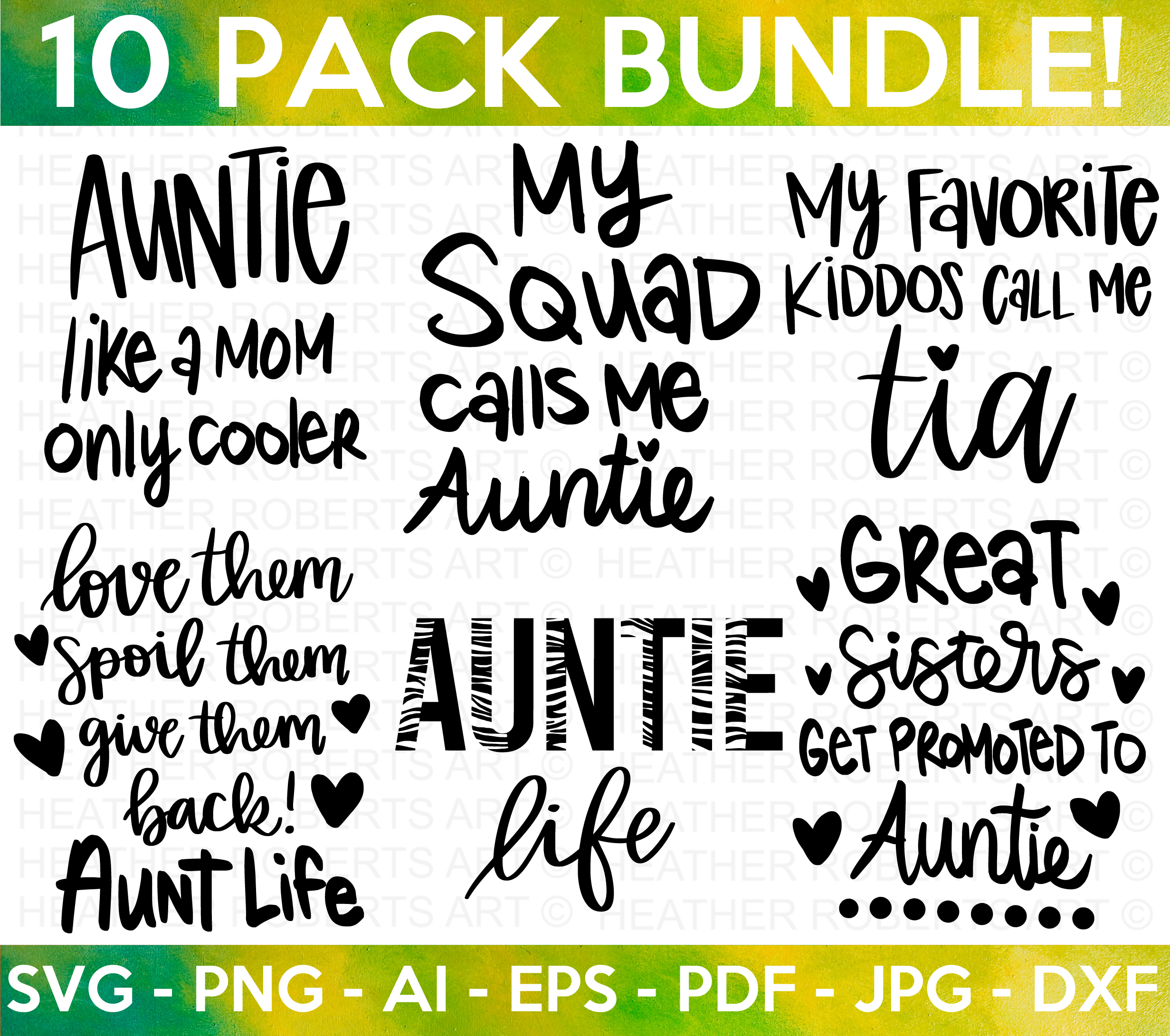 Aunt SVG Bundle