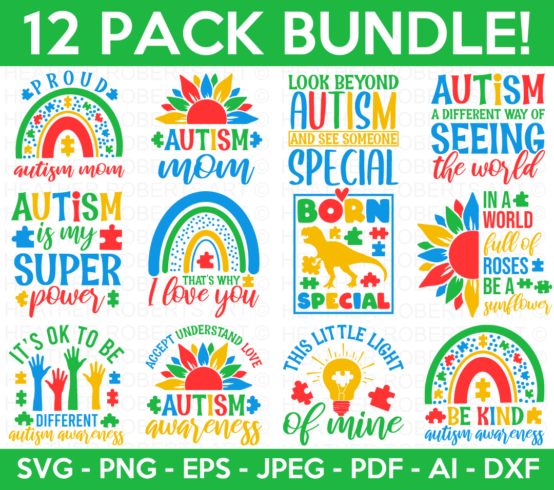 Autism Awareness SVG Bundle