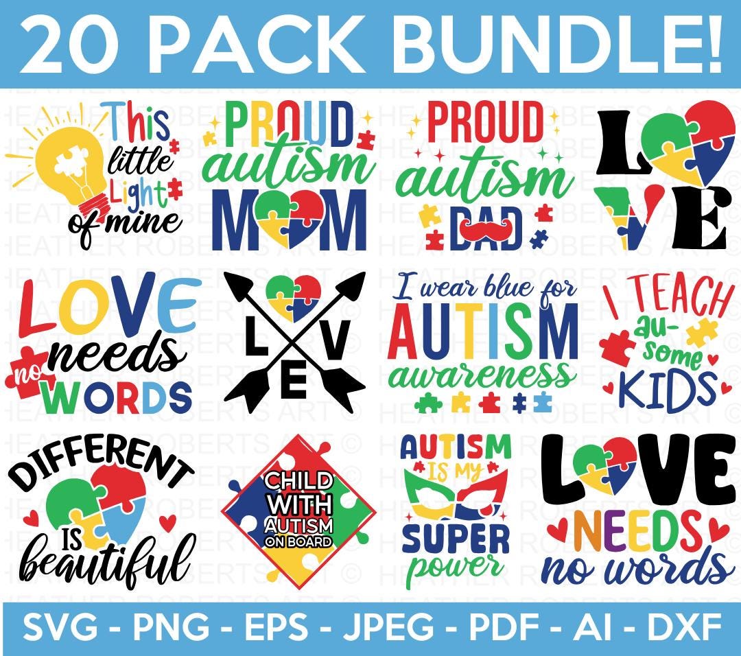 Autism Awareness SVG Bundle
