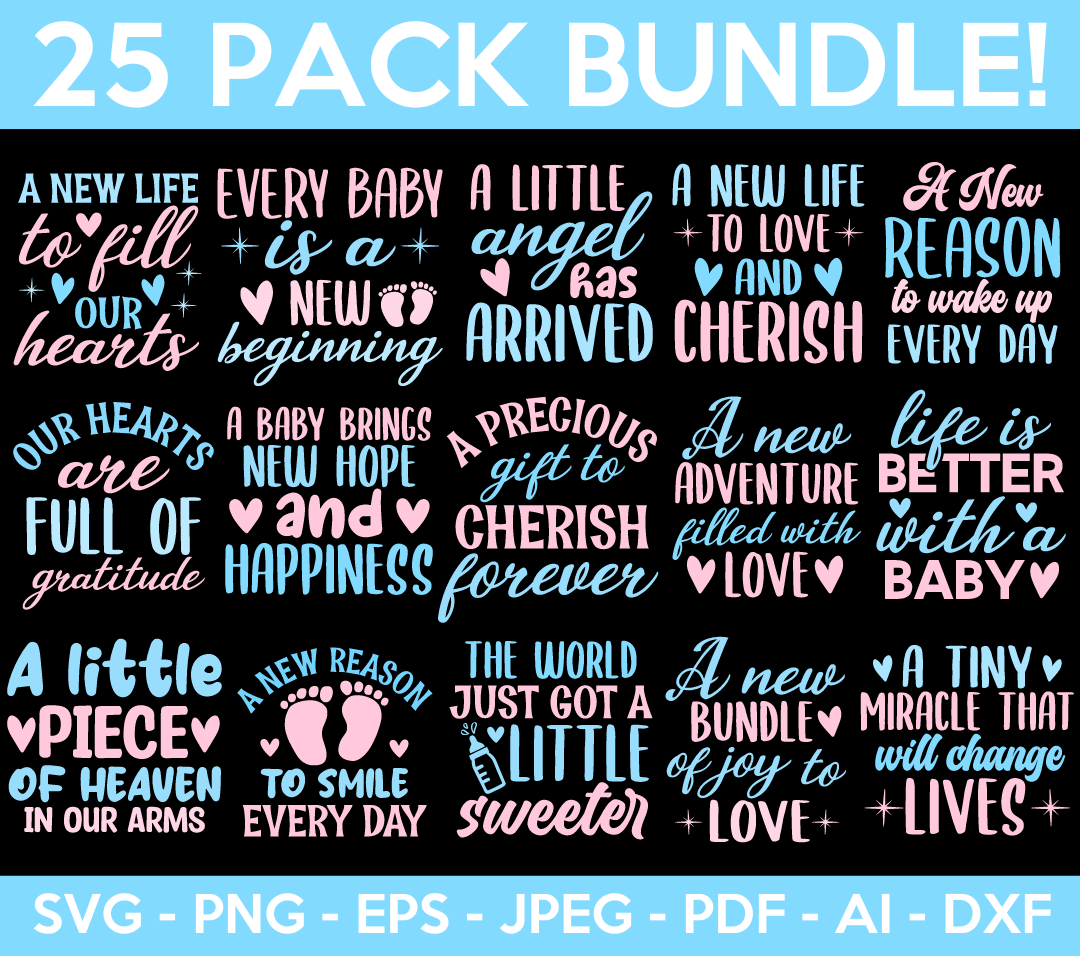 Baby Quote SVG Bundle