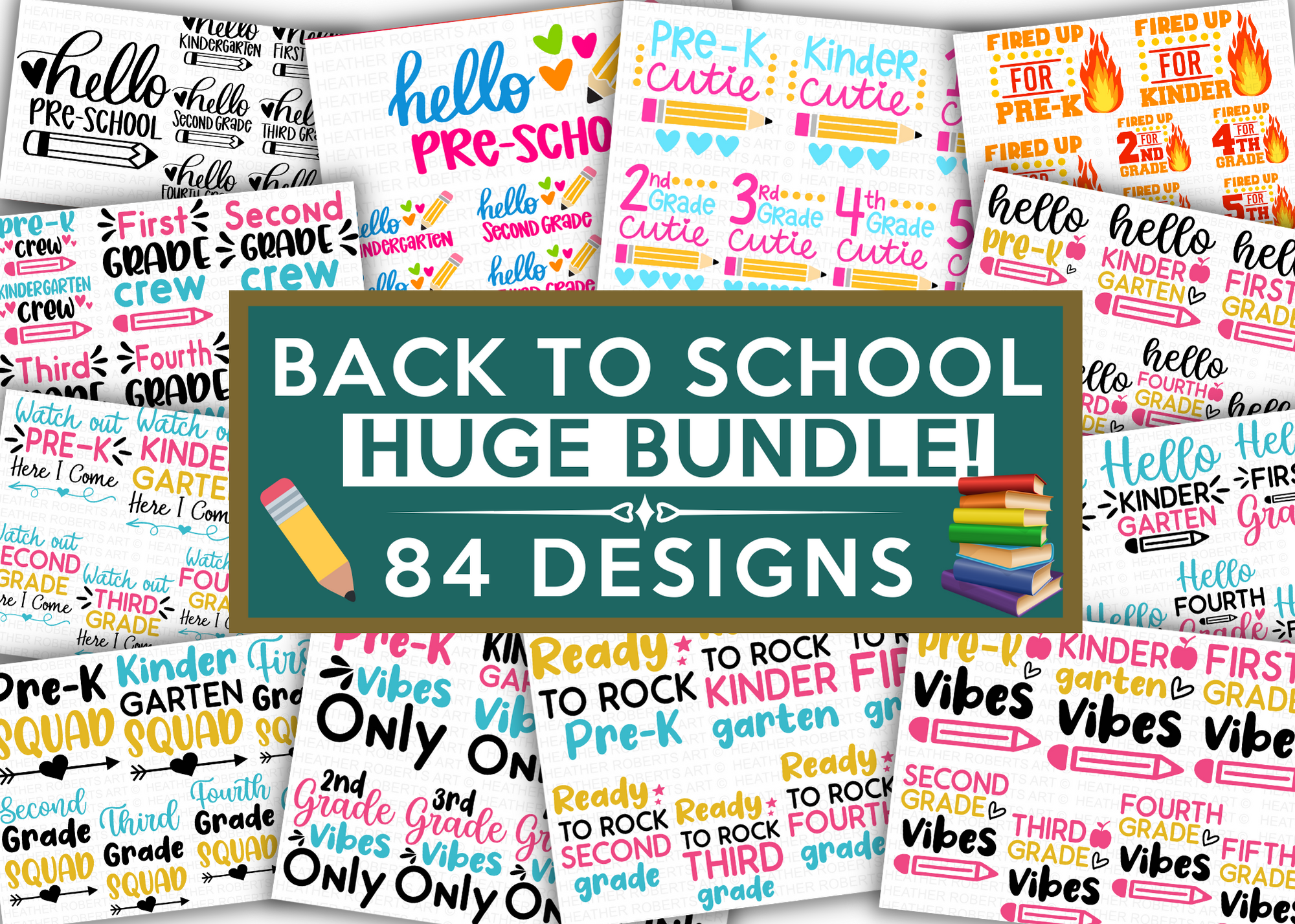 Back To School MEGA BUNDLE, 80+ Designs