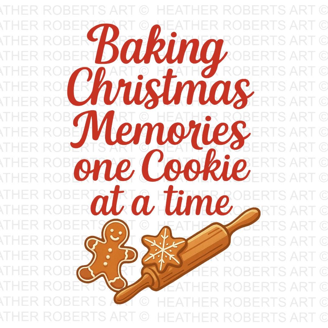 Baking Christmas Memories PNG