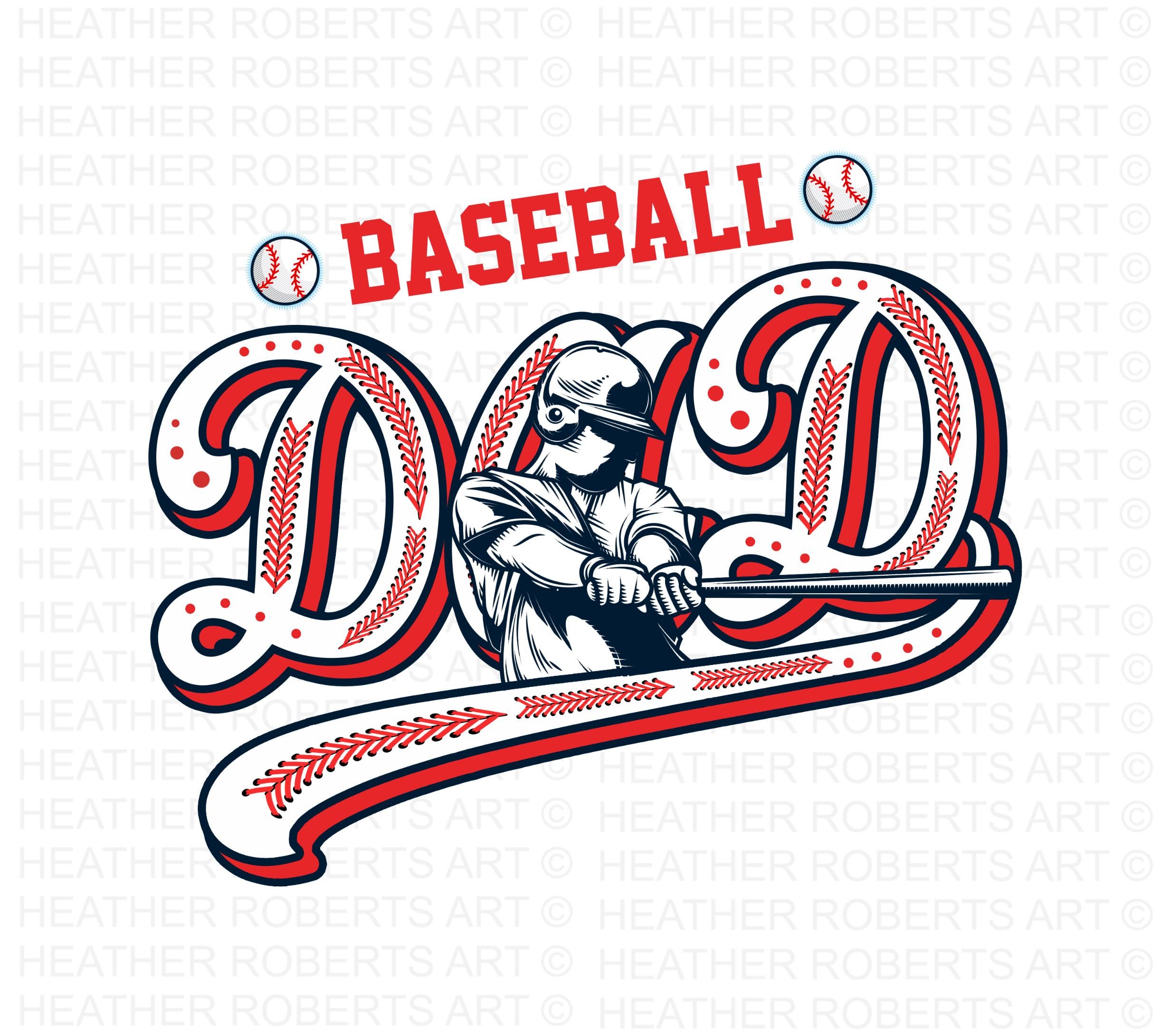 Baseball Dad PNG: Game Day Shirt Design