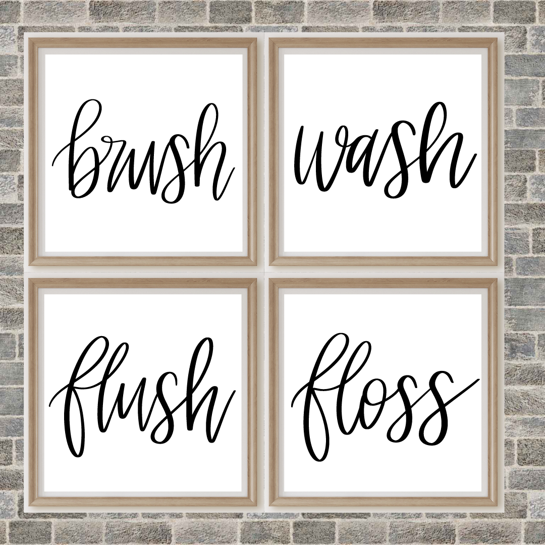 Bathroom Signs Mini SVG Bundle