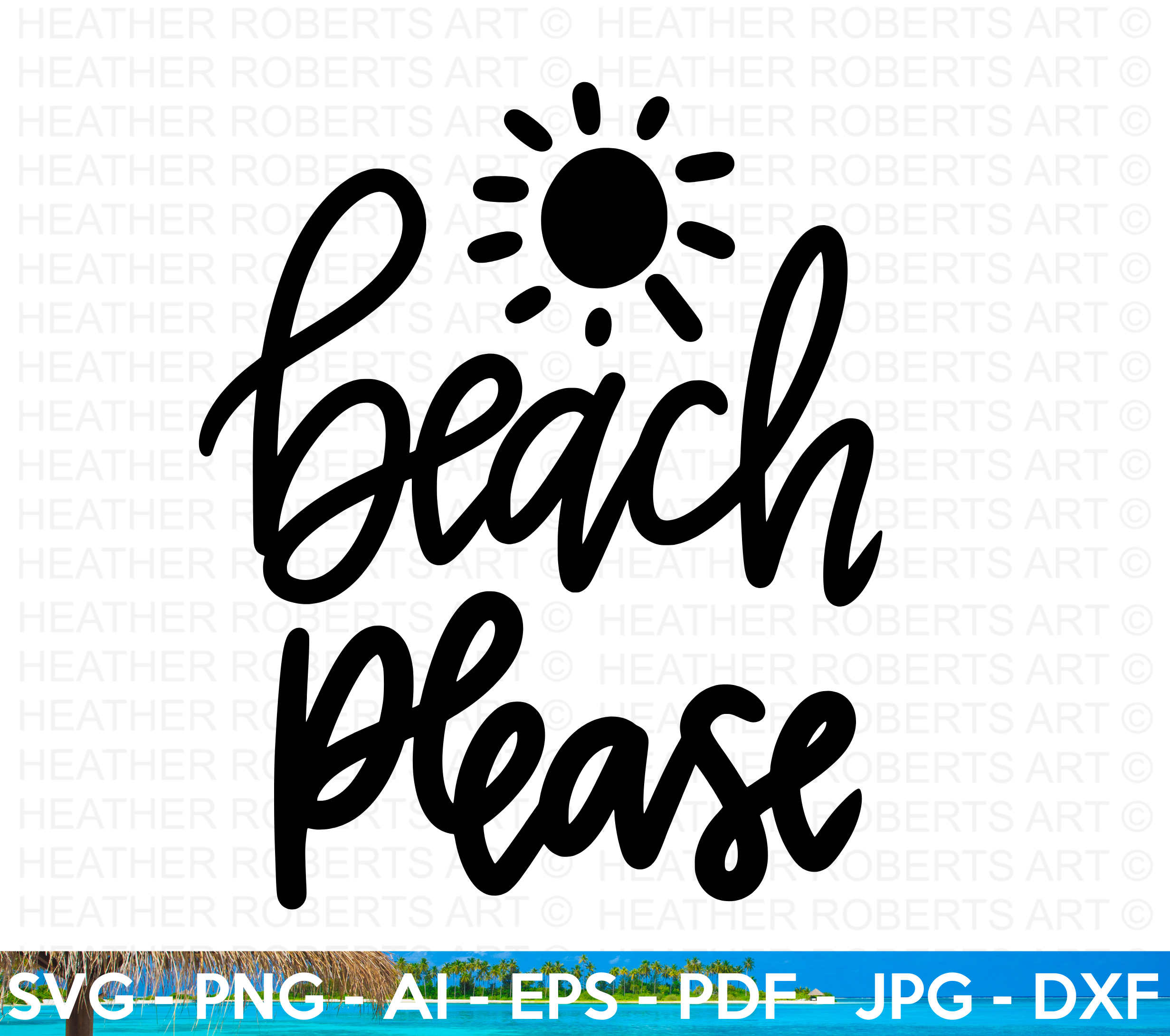 Beach Please SVG