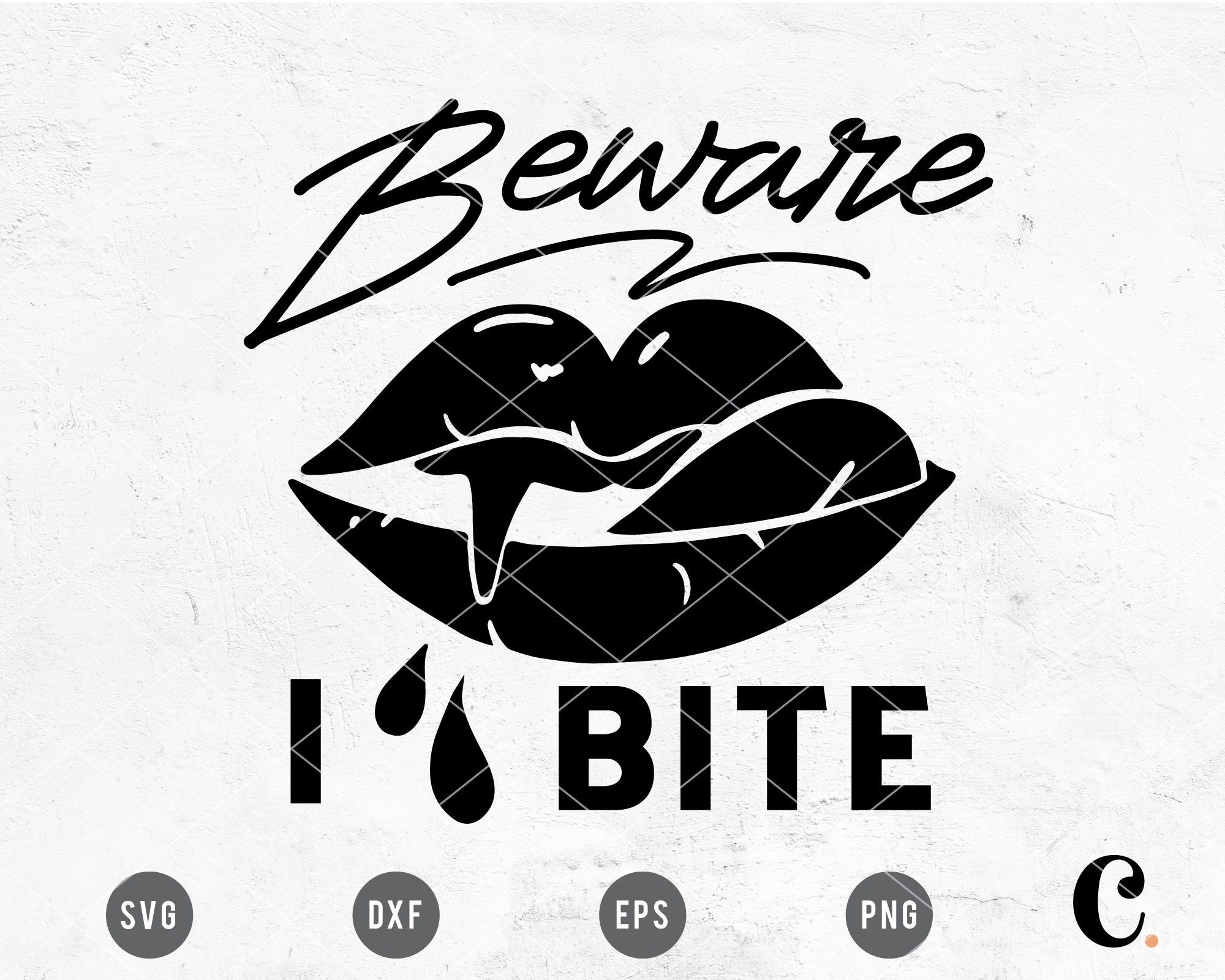 Beware I Bite SVG