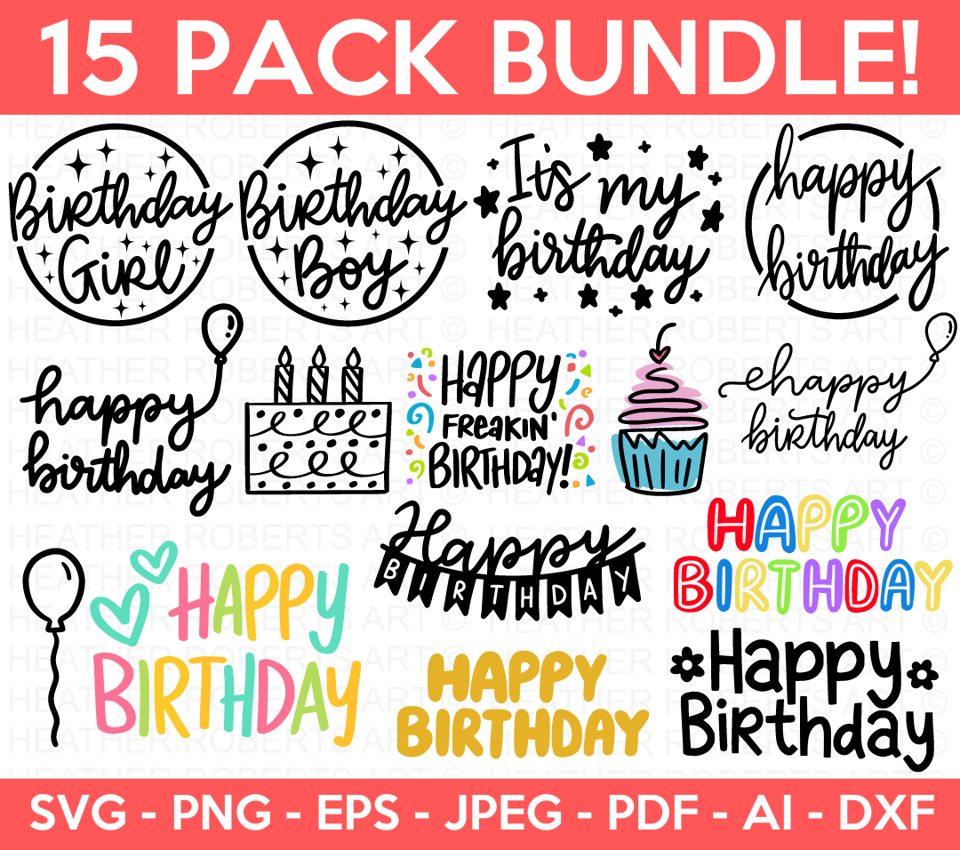Birthday Svg Bundle