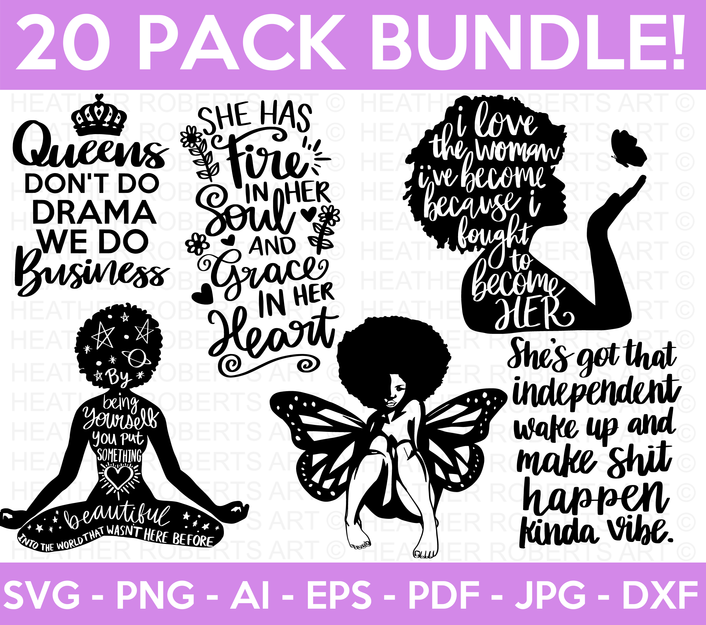 Black Girl Magic SVG Bundle