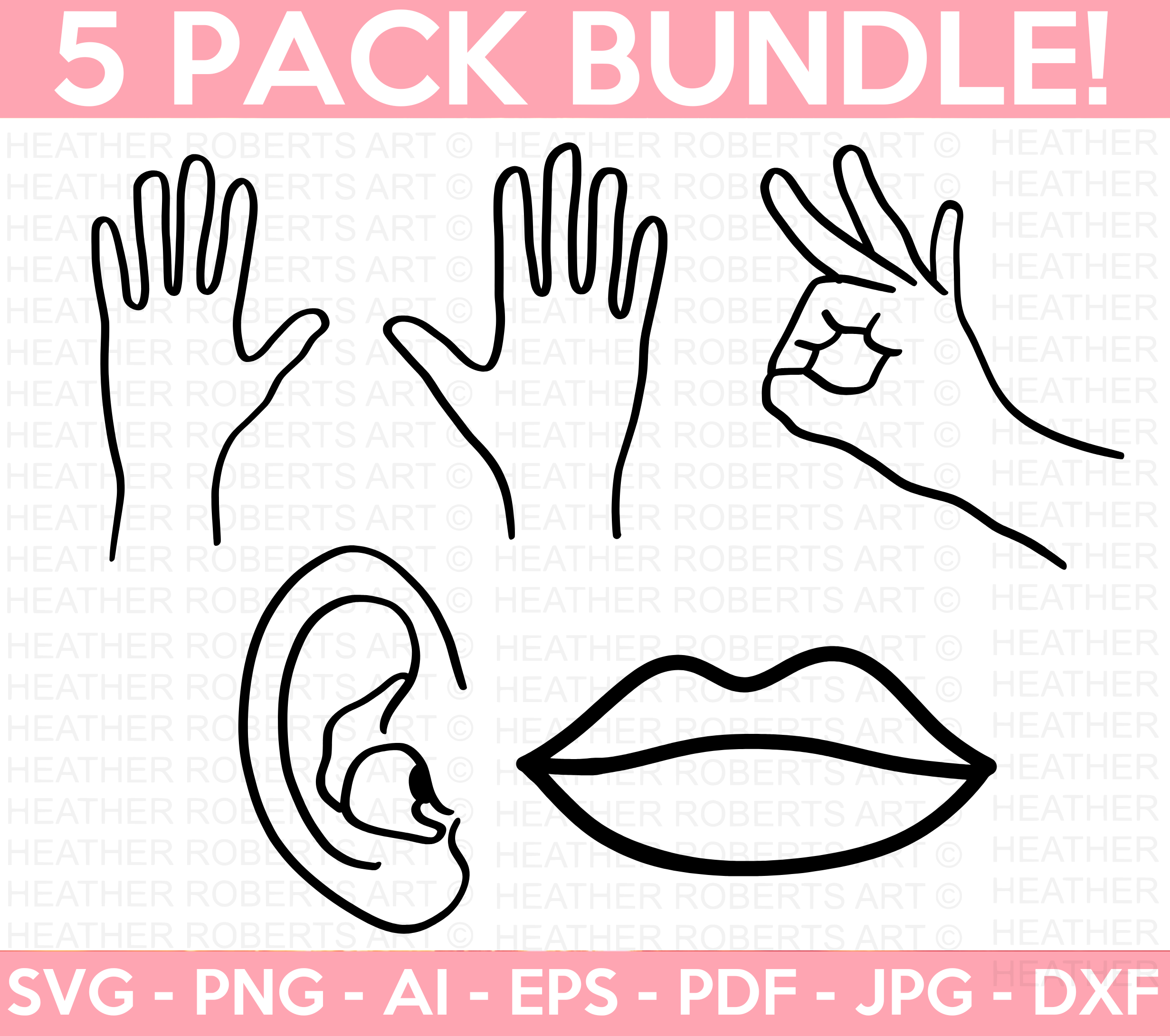 Body Parts SVG Bundle