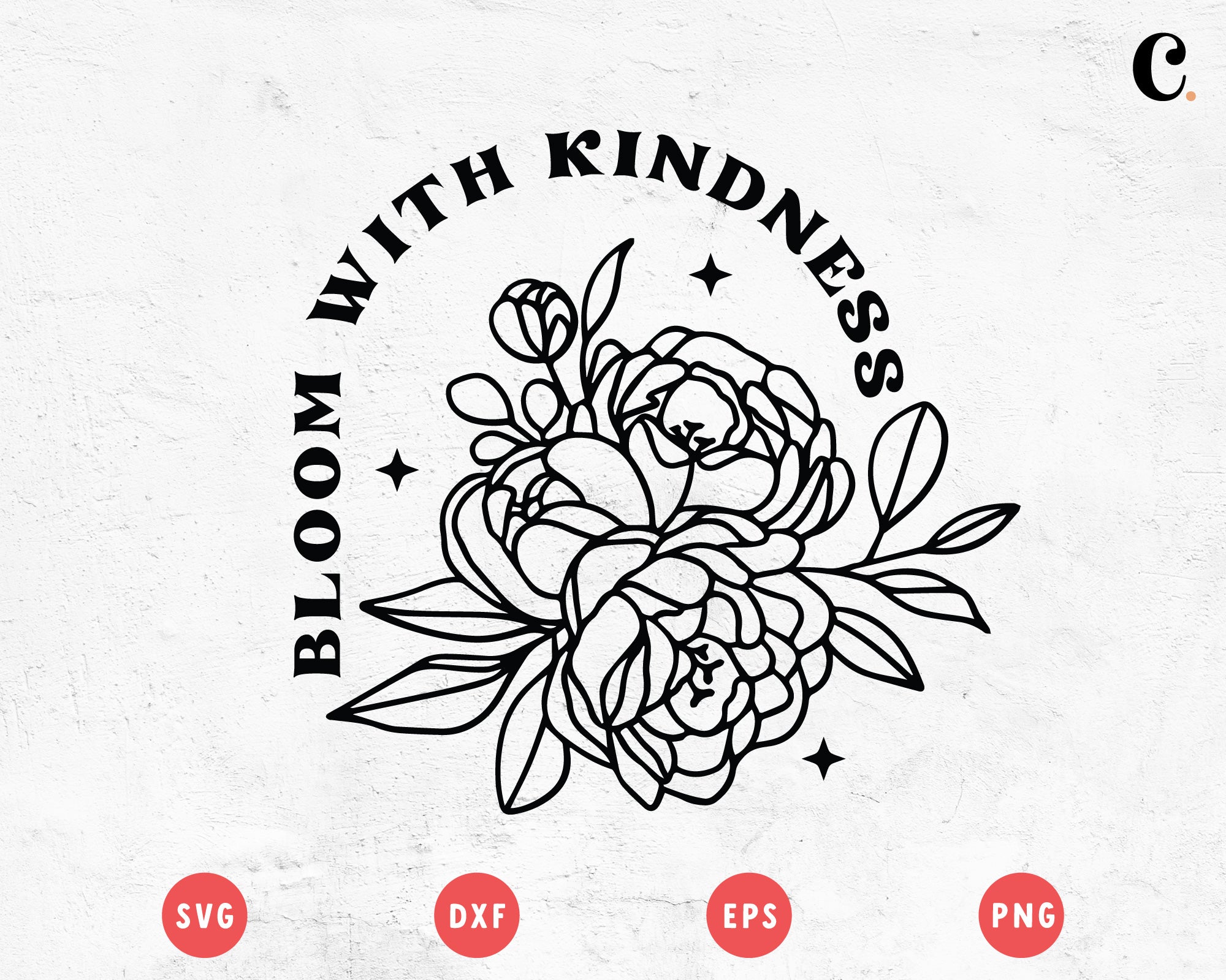 Boho Flower SVG | Bloom With Kindness