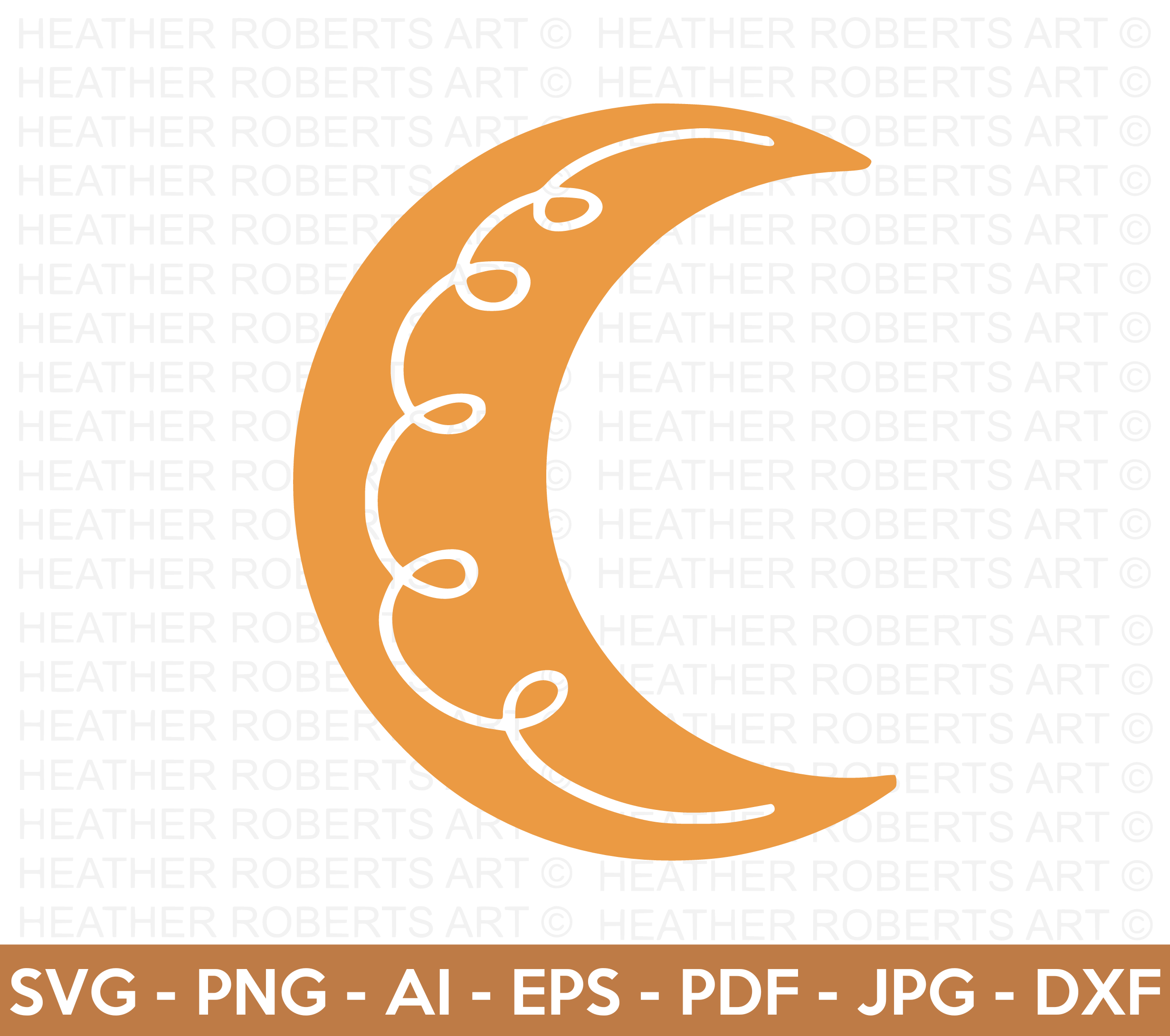 Boho Moon SVG