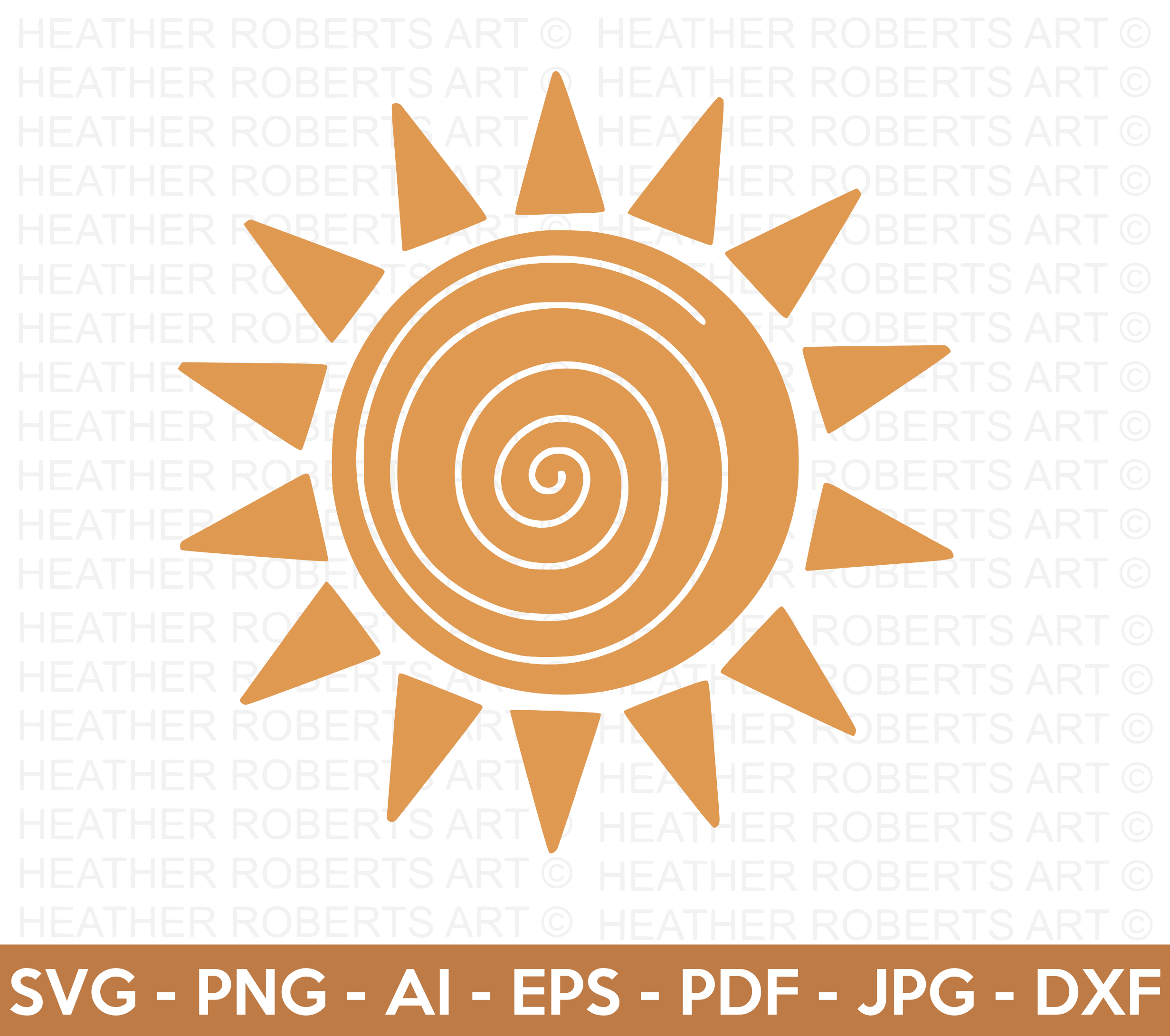 Boho Sun SVG