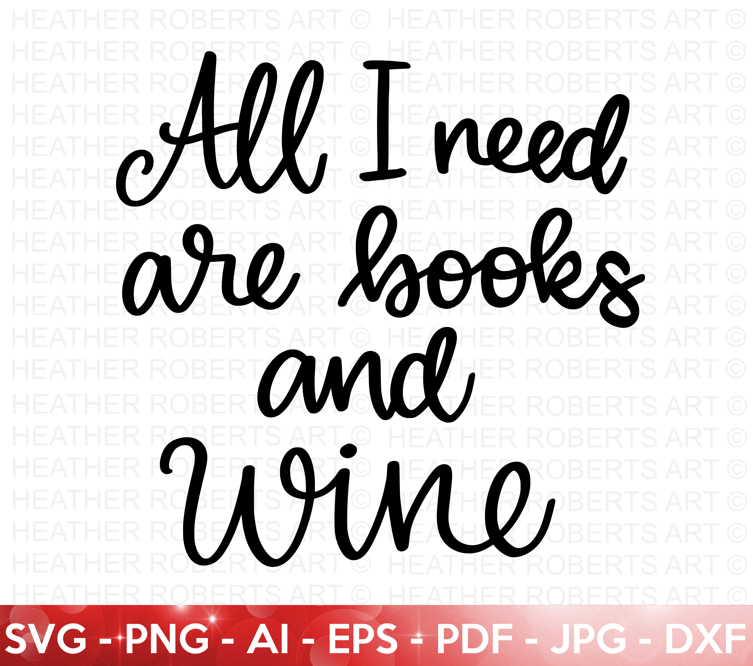 Books and Wine SVG