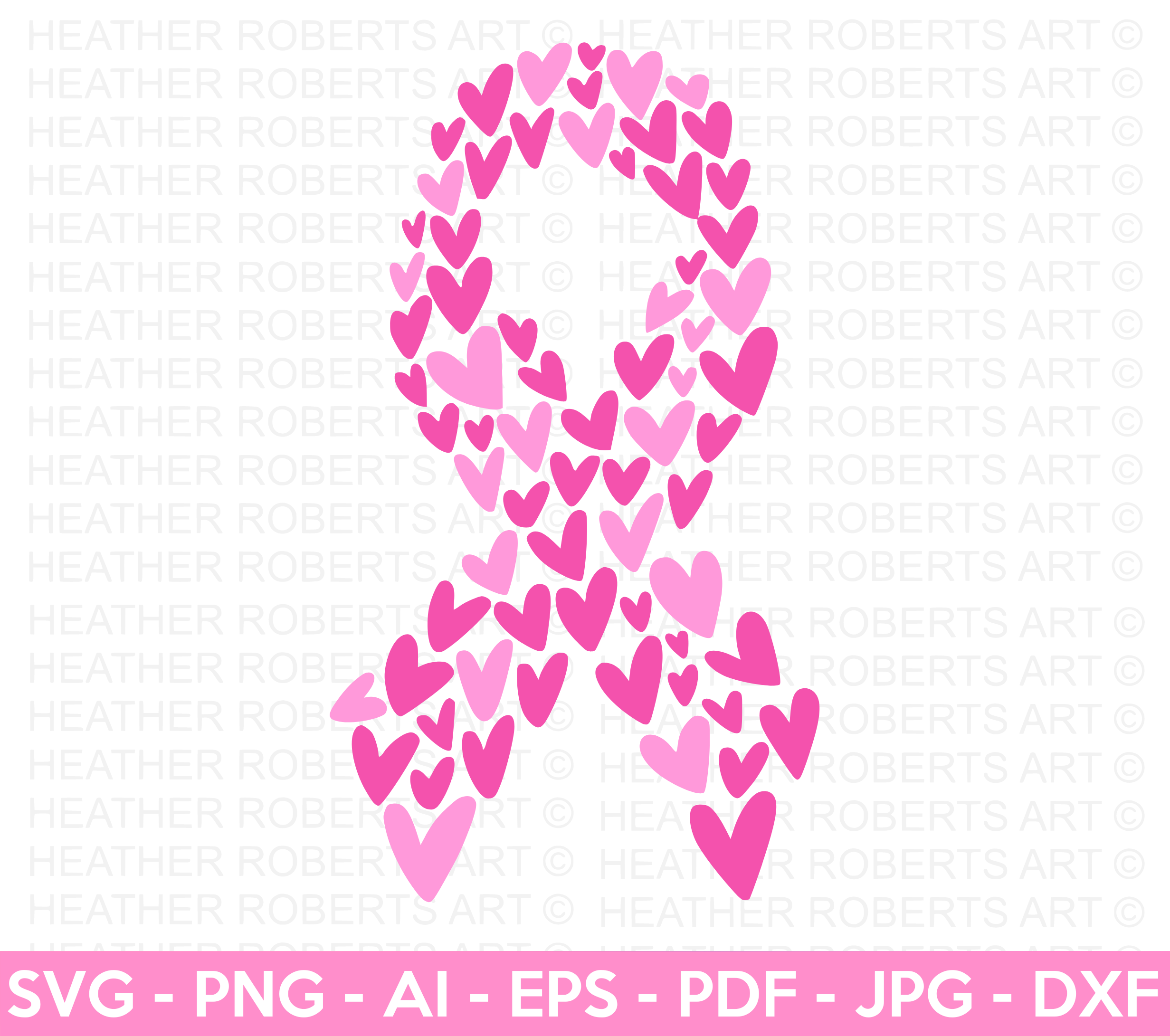 Breast Cancer Awareness Ribbon SVG