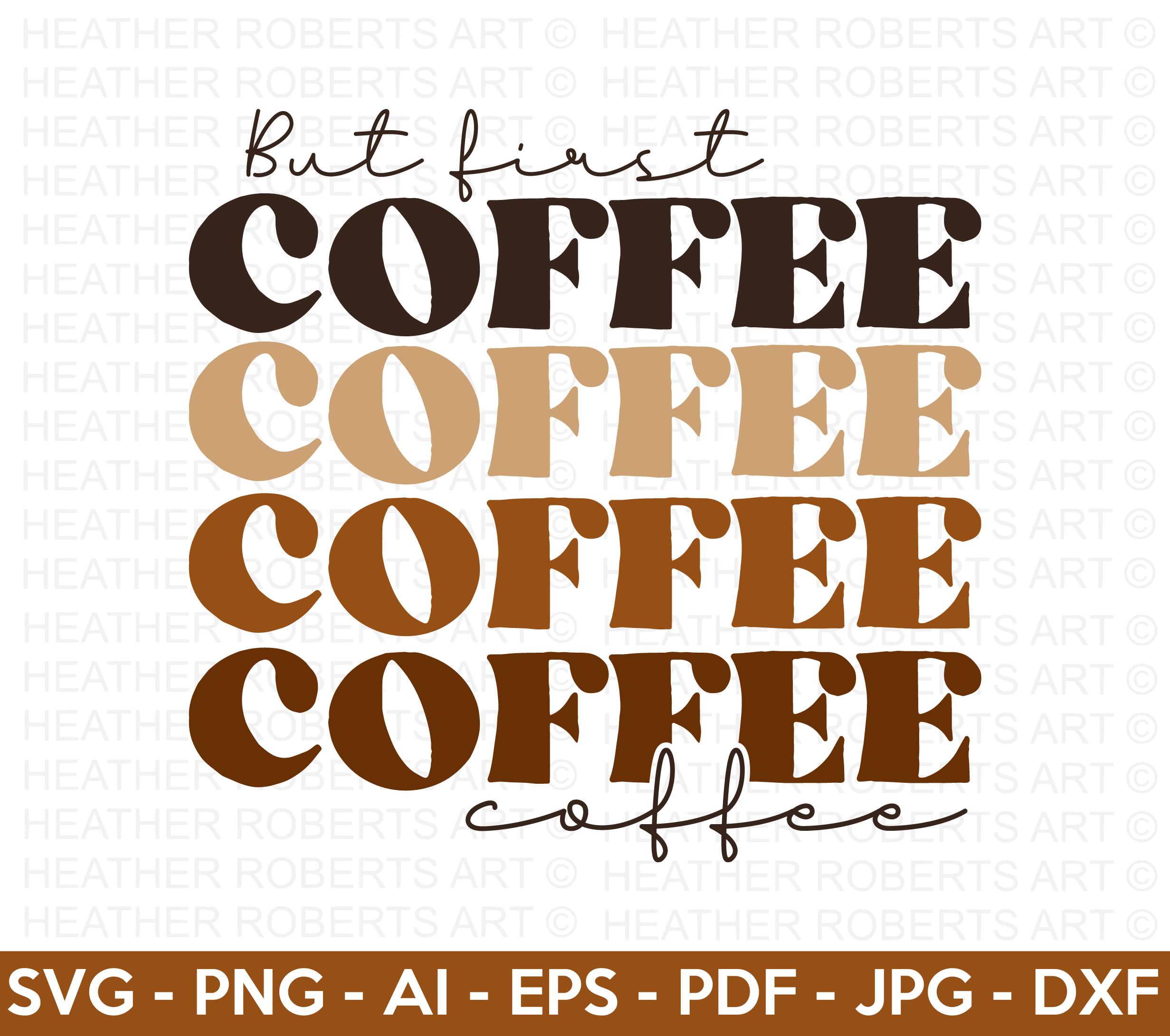 But First Coffee Retro SVG