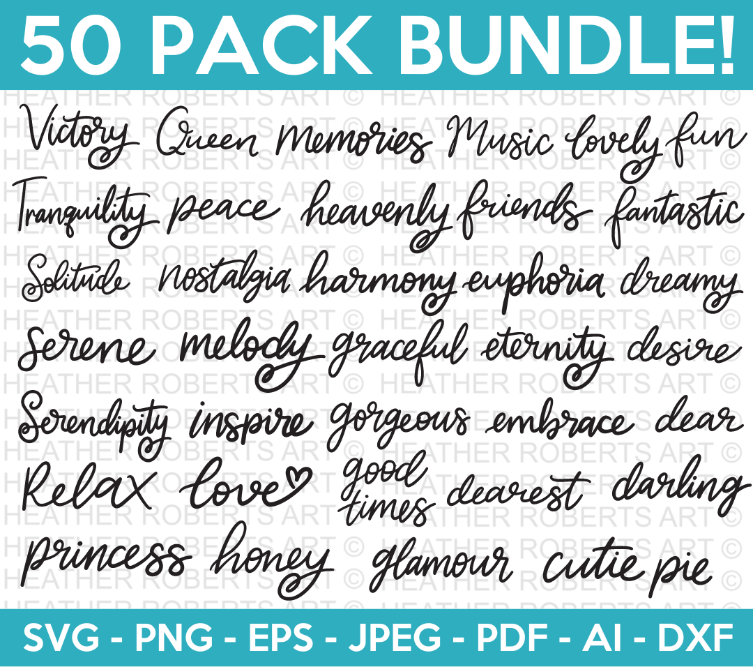 Calligraphy Svg Bundle