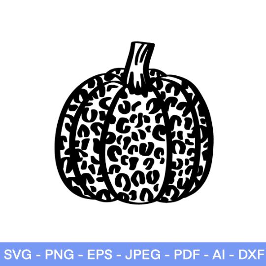 Cheetah Print Pumpkin SVG