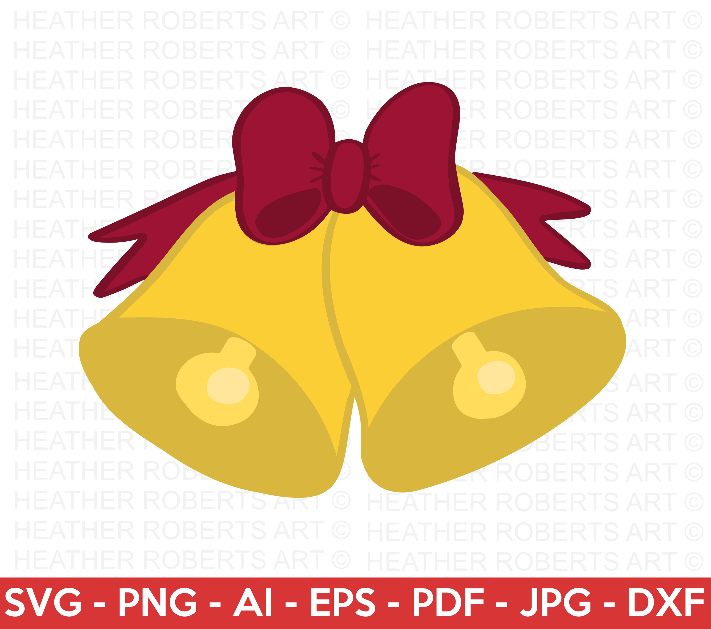 Christmas Bells Layered SVG