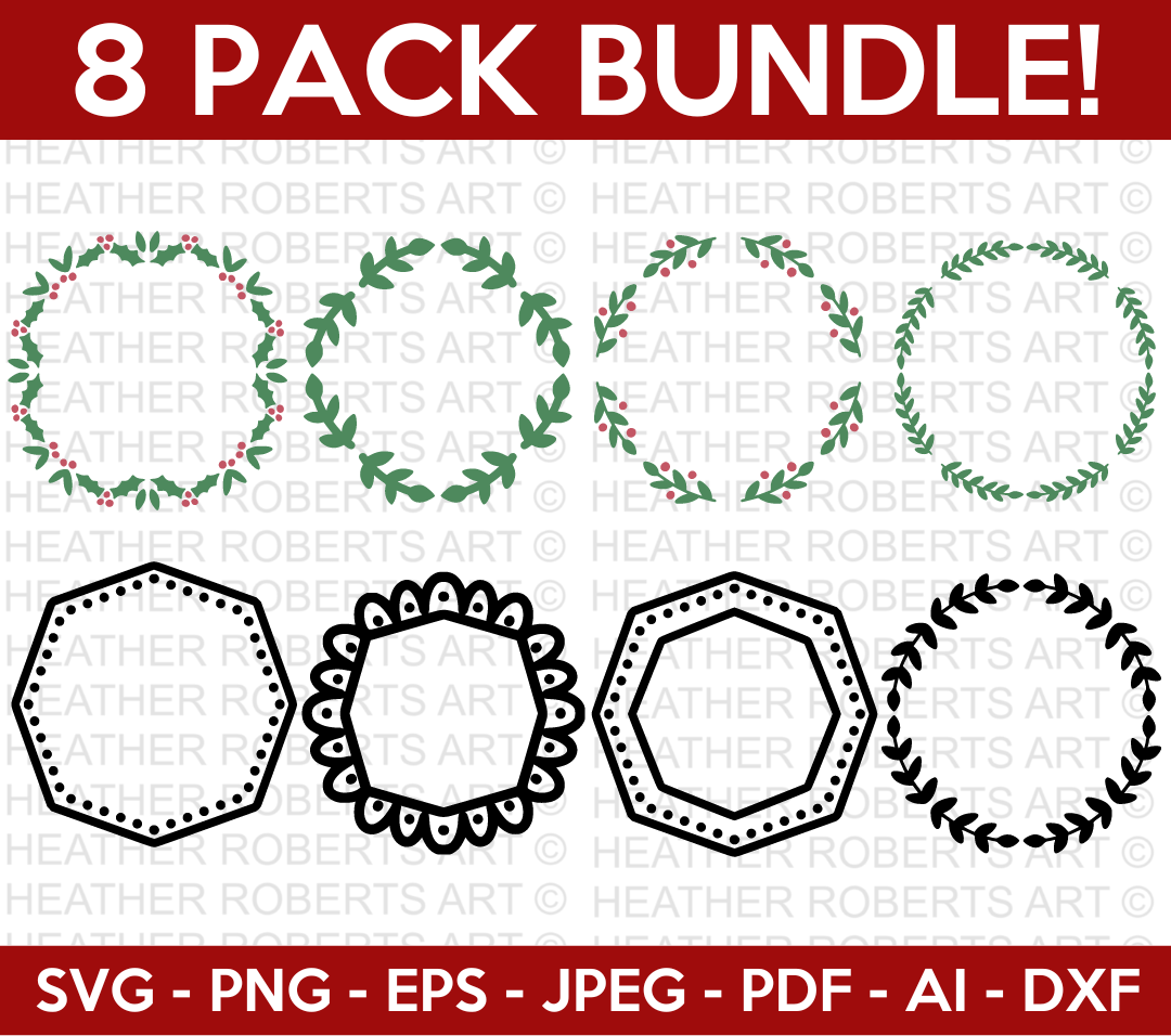 Christmas Frame Svg Bundle