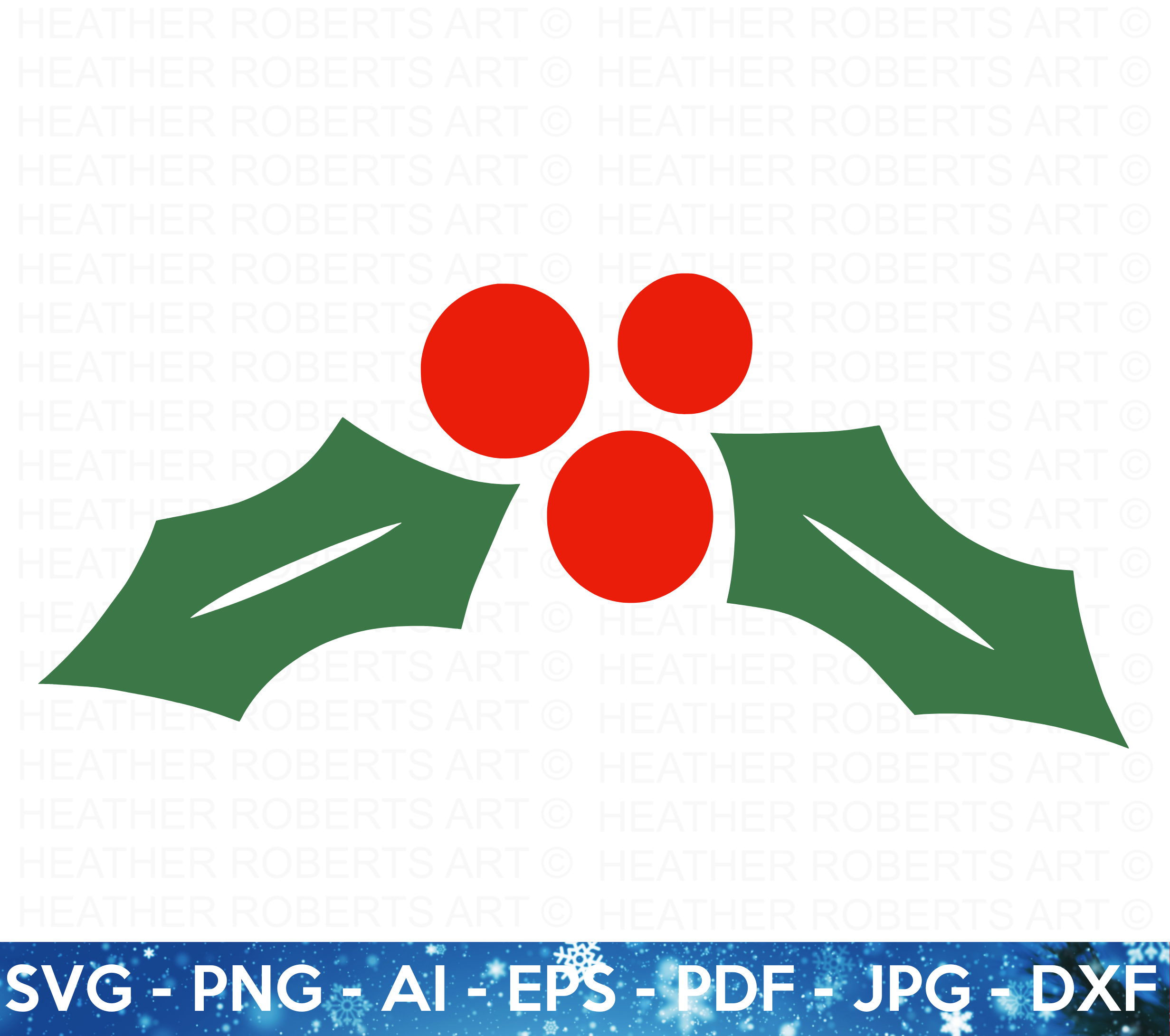 Christmas Holly SVG