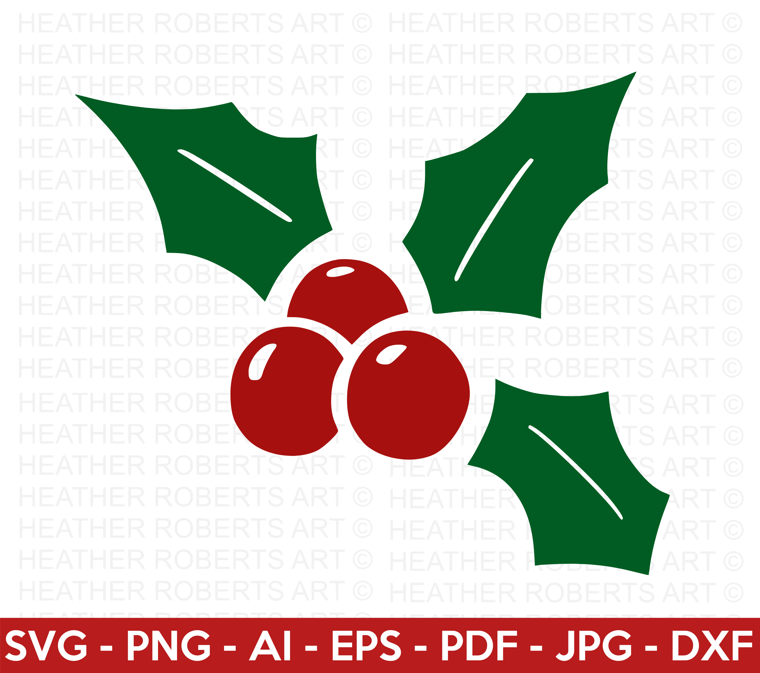 Christmas Holly SVG
