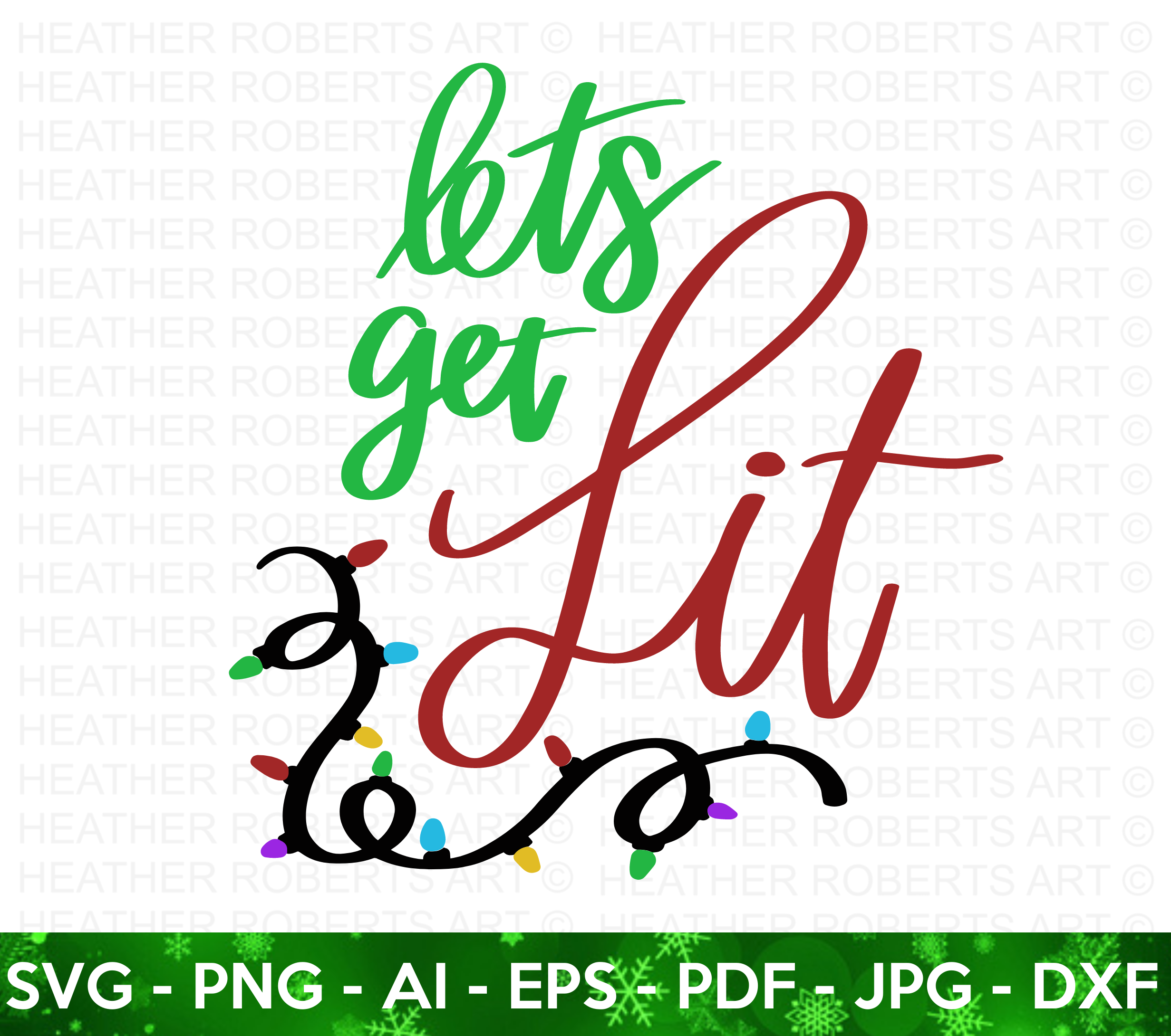 Christmas Lit SVG