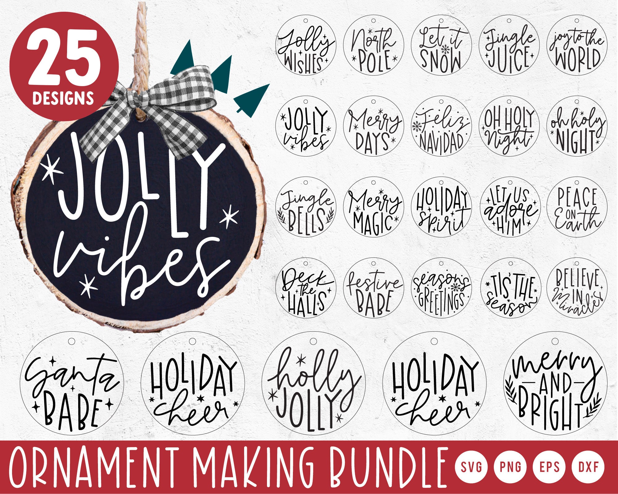 Christmas Ornament Making SVG Bundle