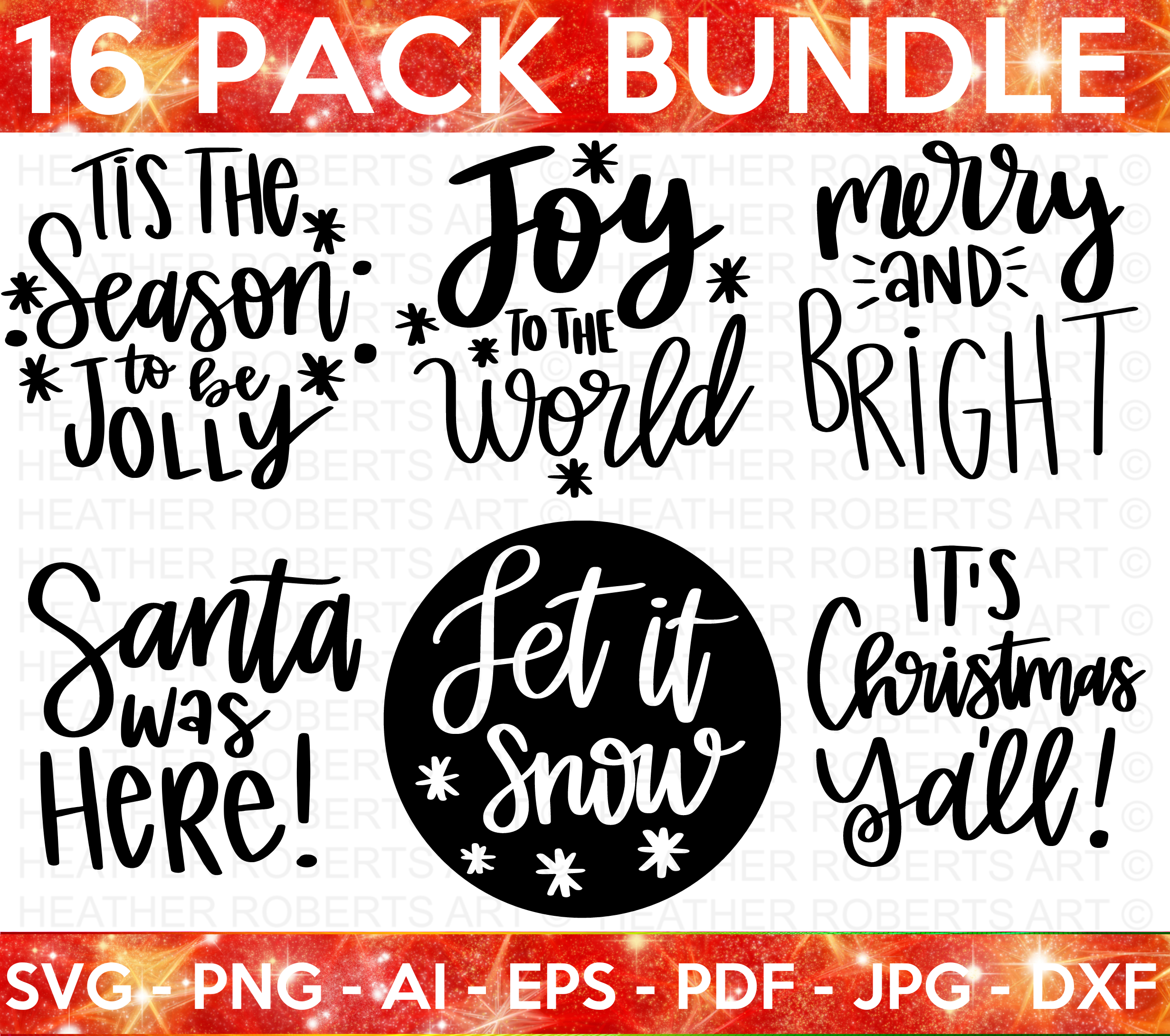 Christmas Ornaments SVG Bundle