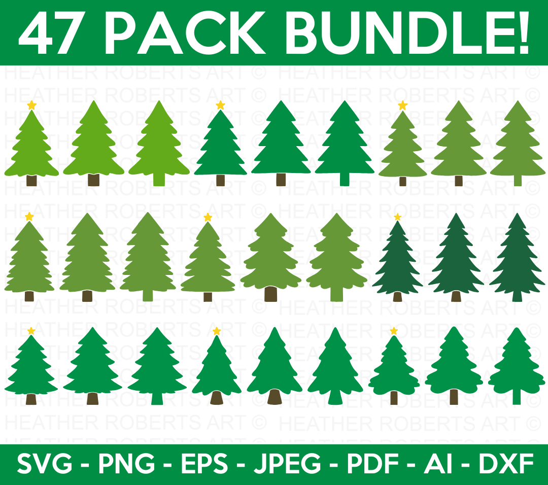 Christmas Trees SVG Bundle