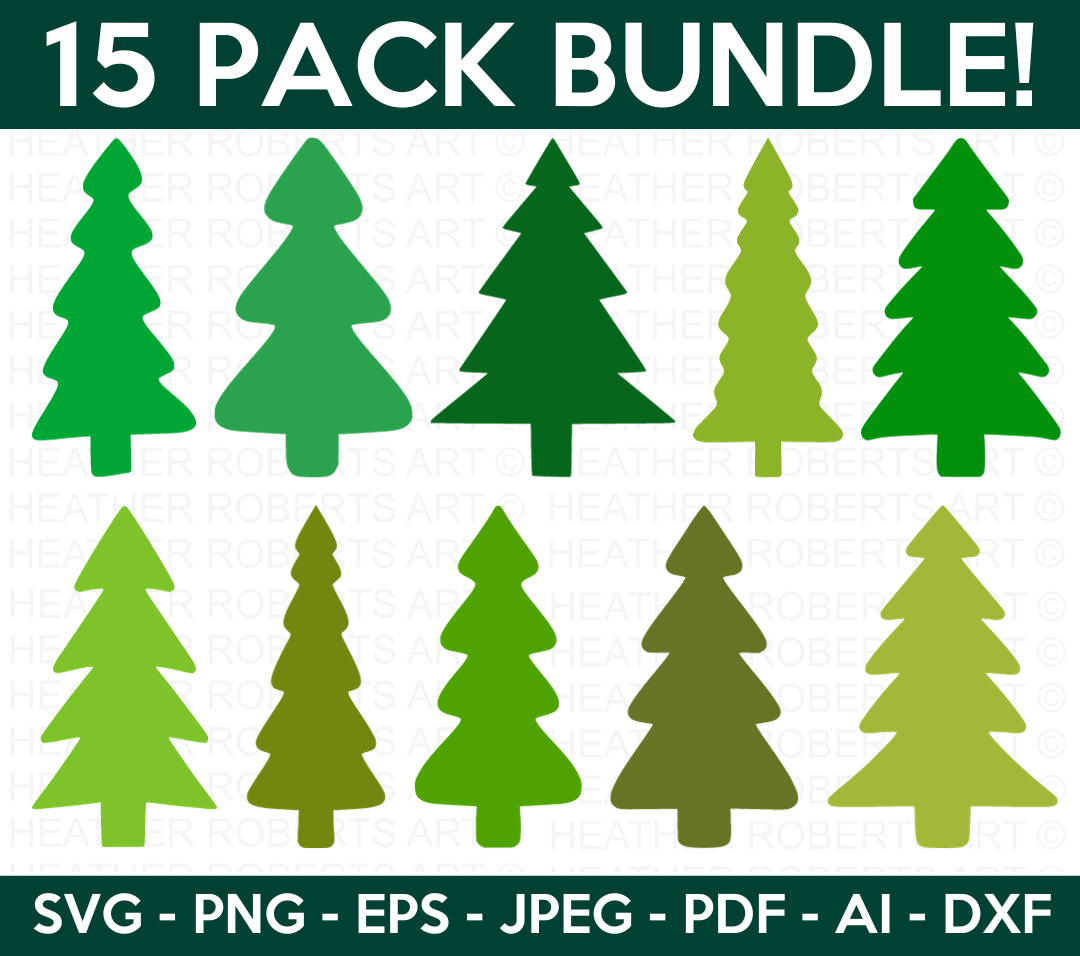 Christmas Trees SVG Bundle
