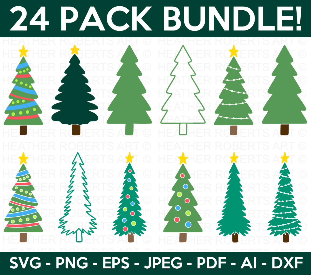 Christmas Trees SVG Bundle