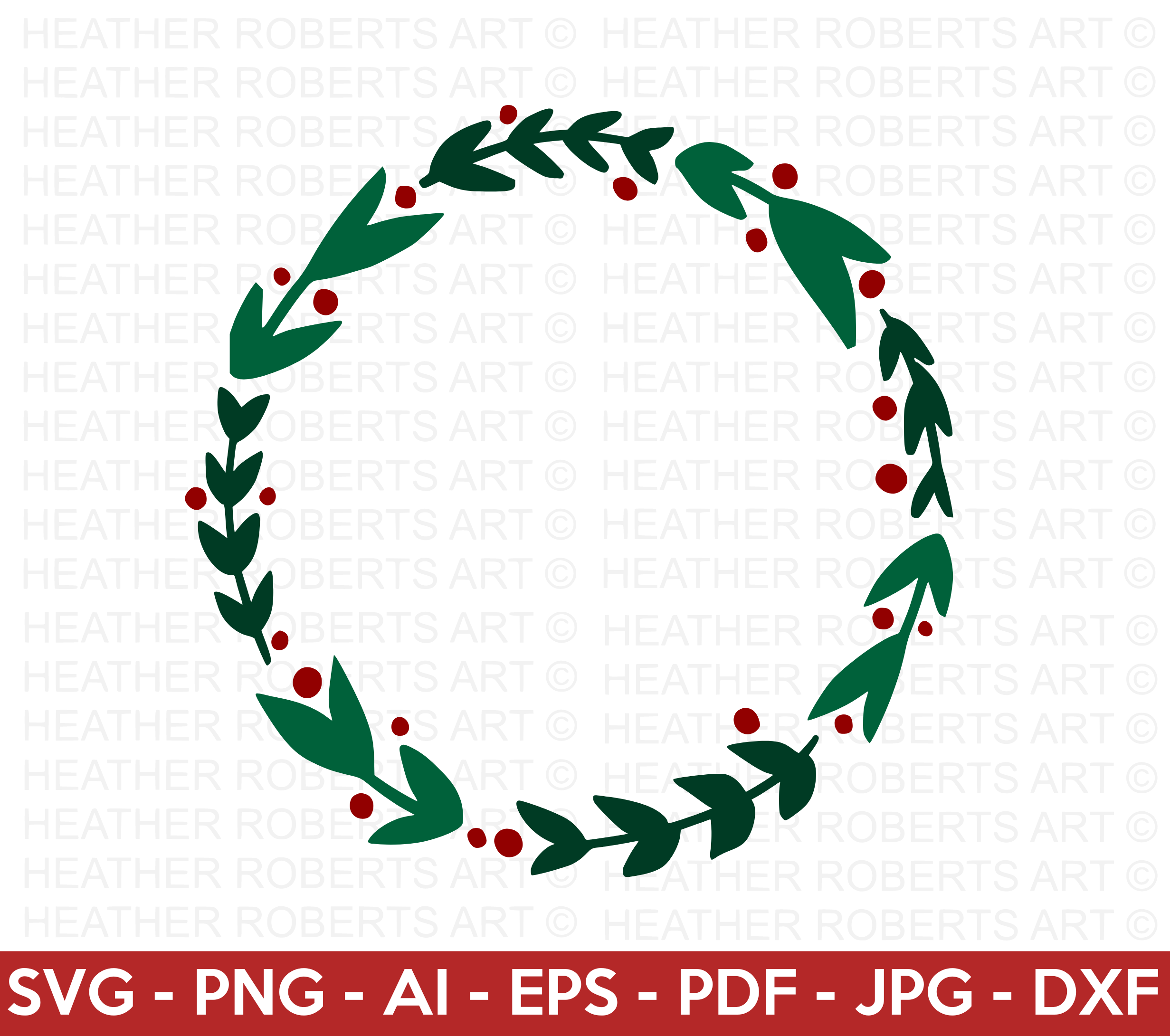 Christmas Wreath SVG