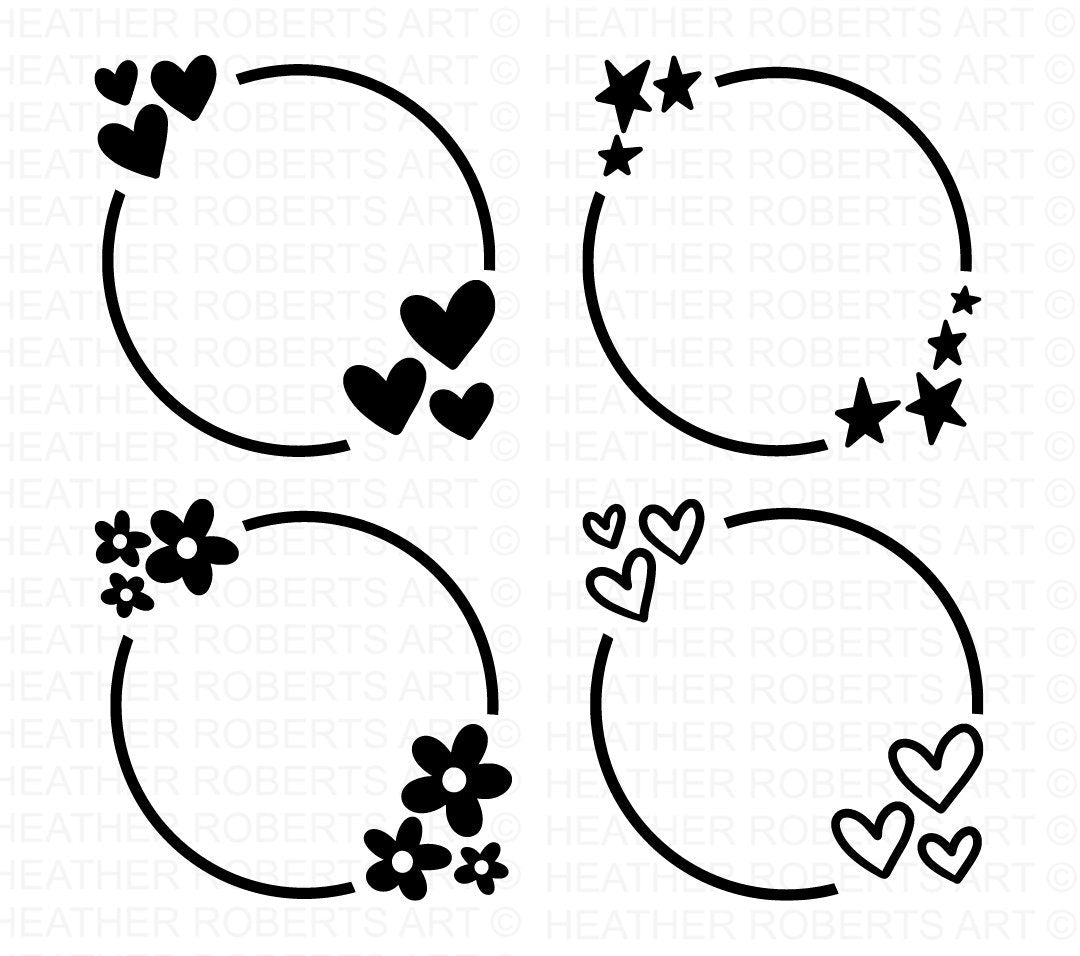 Circular Frame SVG Bundle