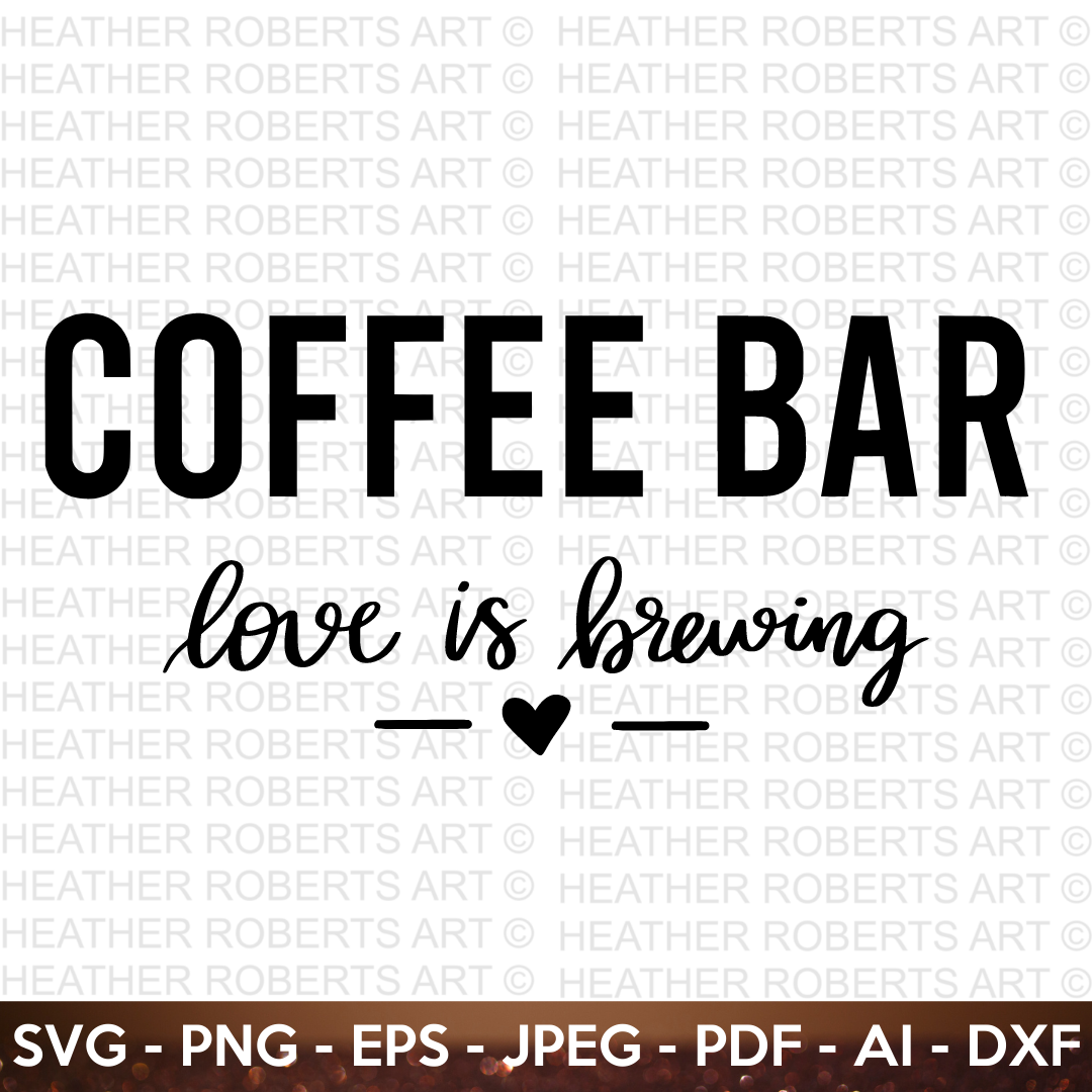 Coffee Bar Sign Svg