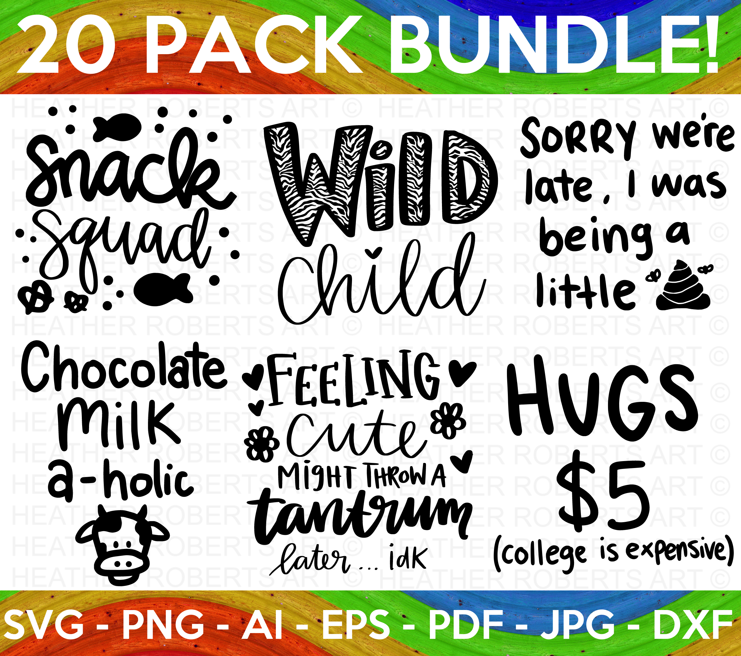 Cool Kid Toddler SVG Bundle