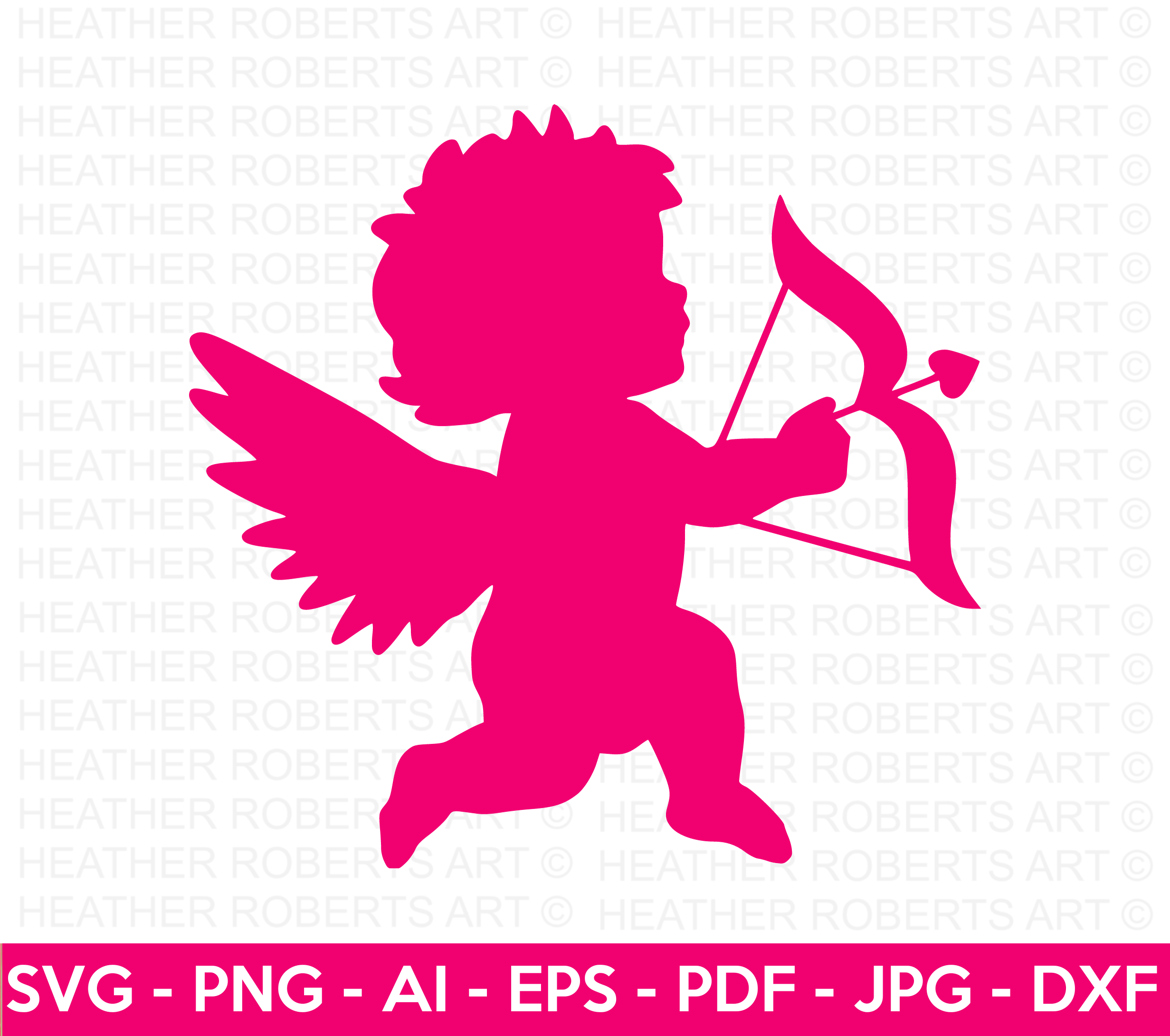 Cupid Silhouette SVG