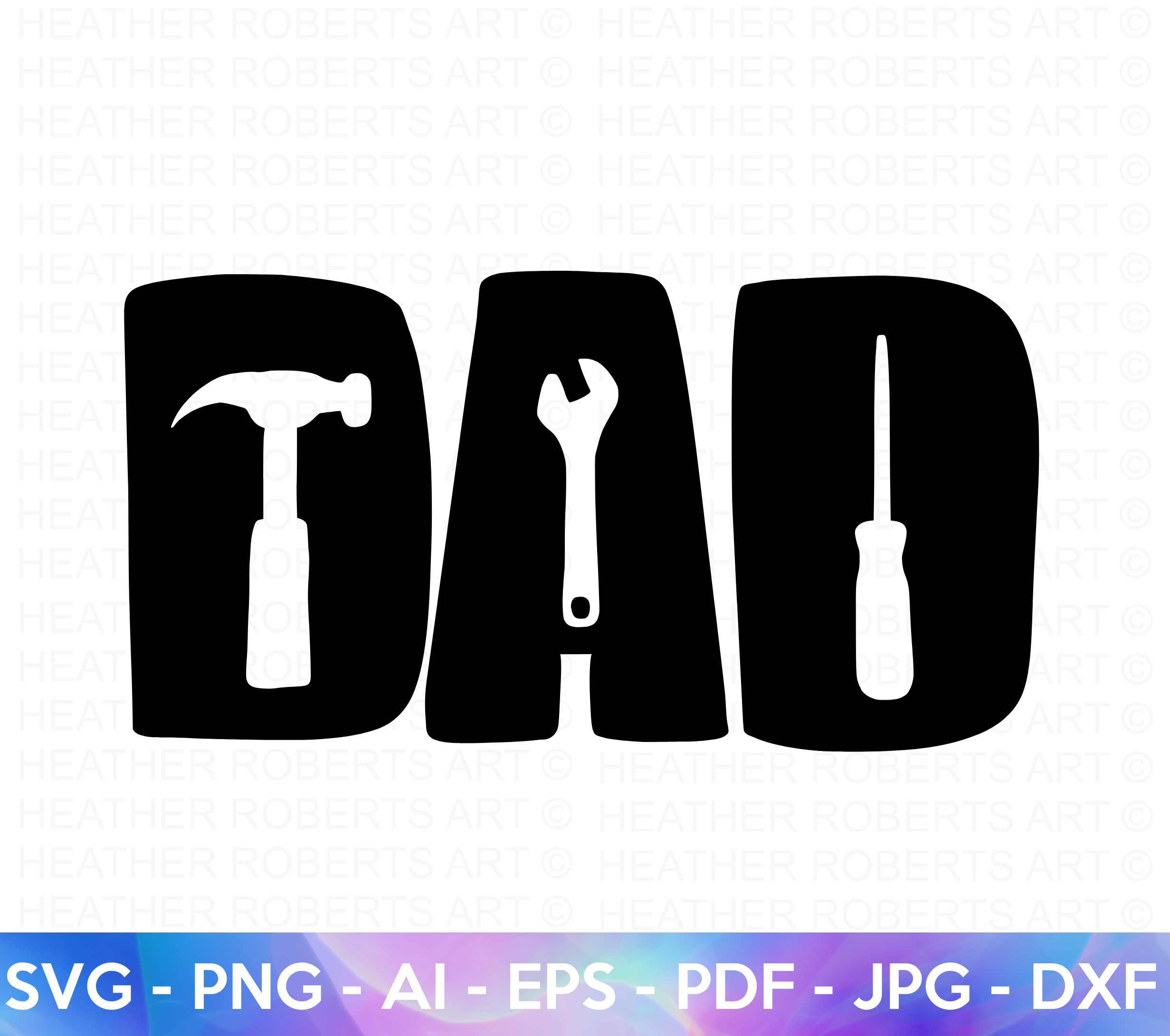 Dad and Tools SVG