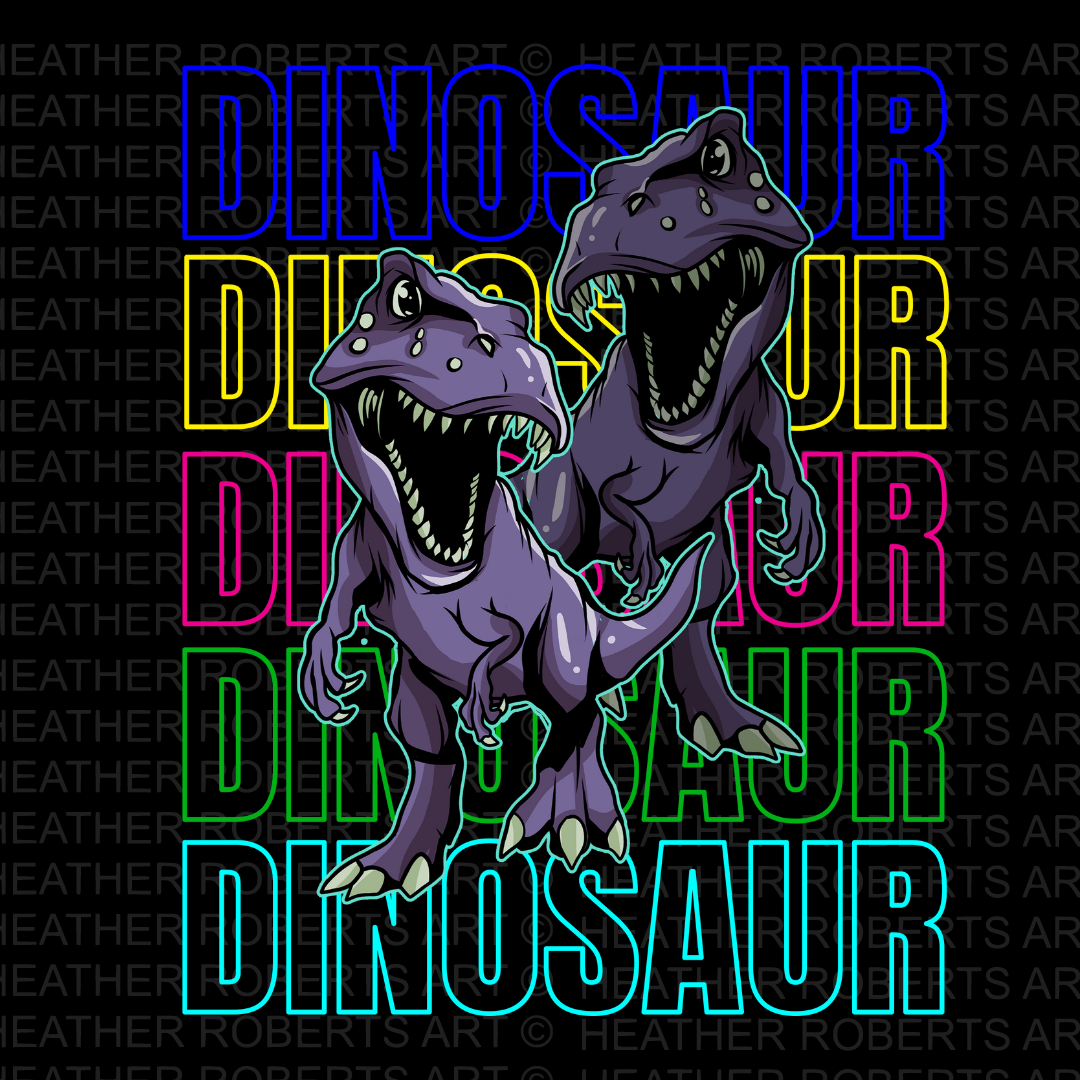 Dinosaurs Sublimation PNG