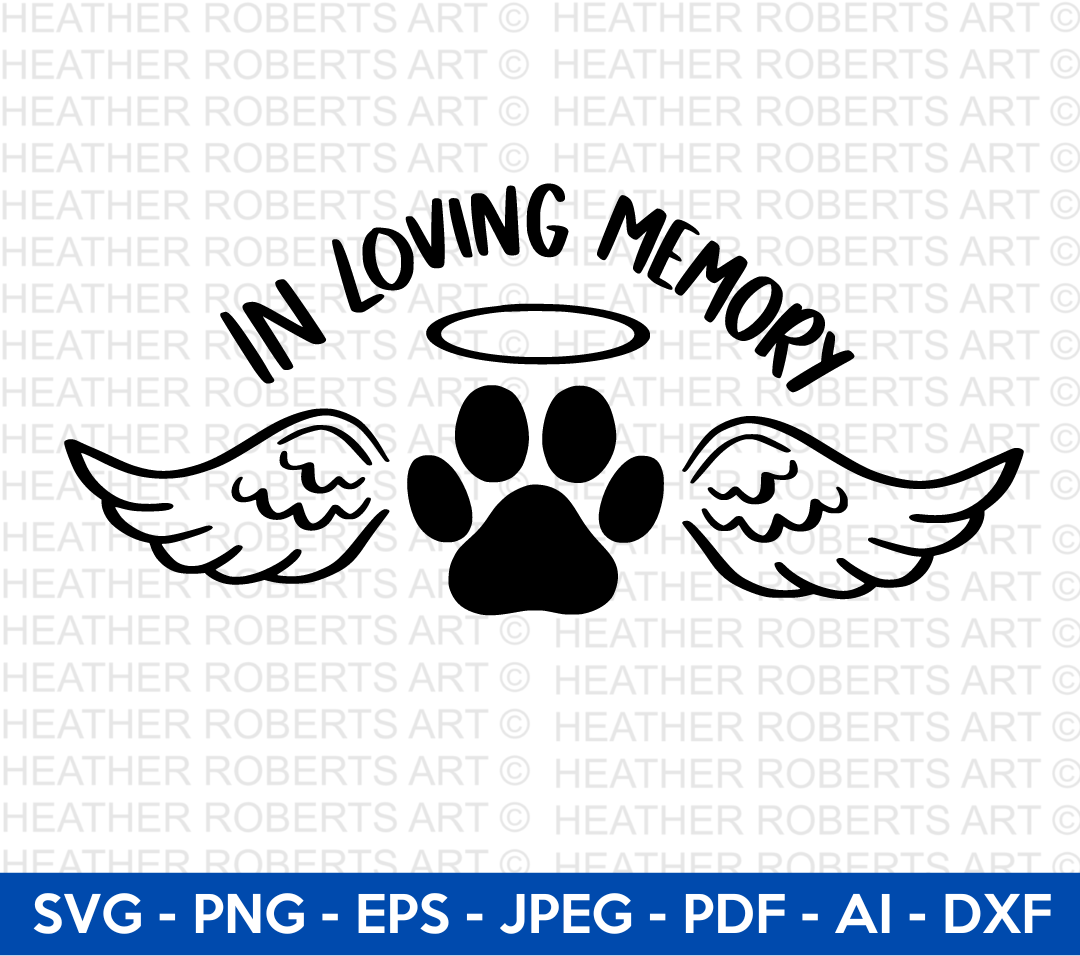 Dog Angel Wings SVG