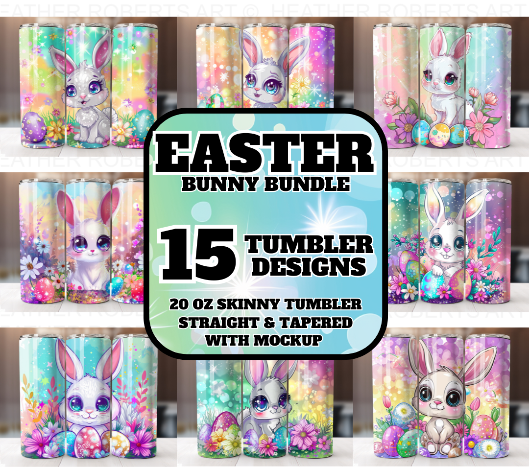 Easter Bunny Tumbler Wrap Bundle